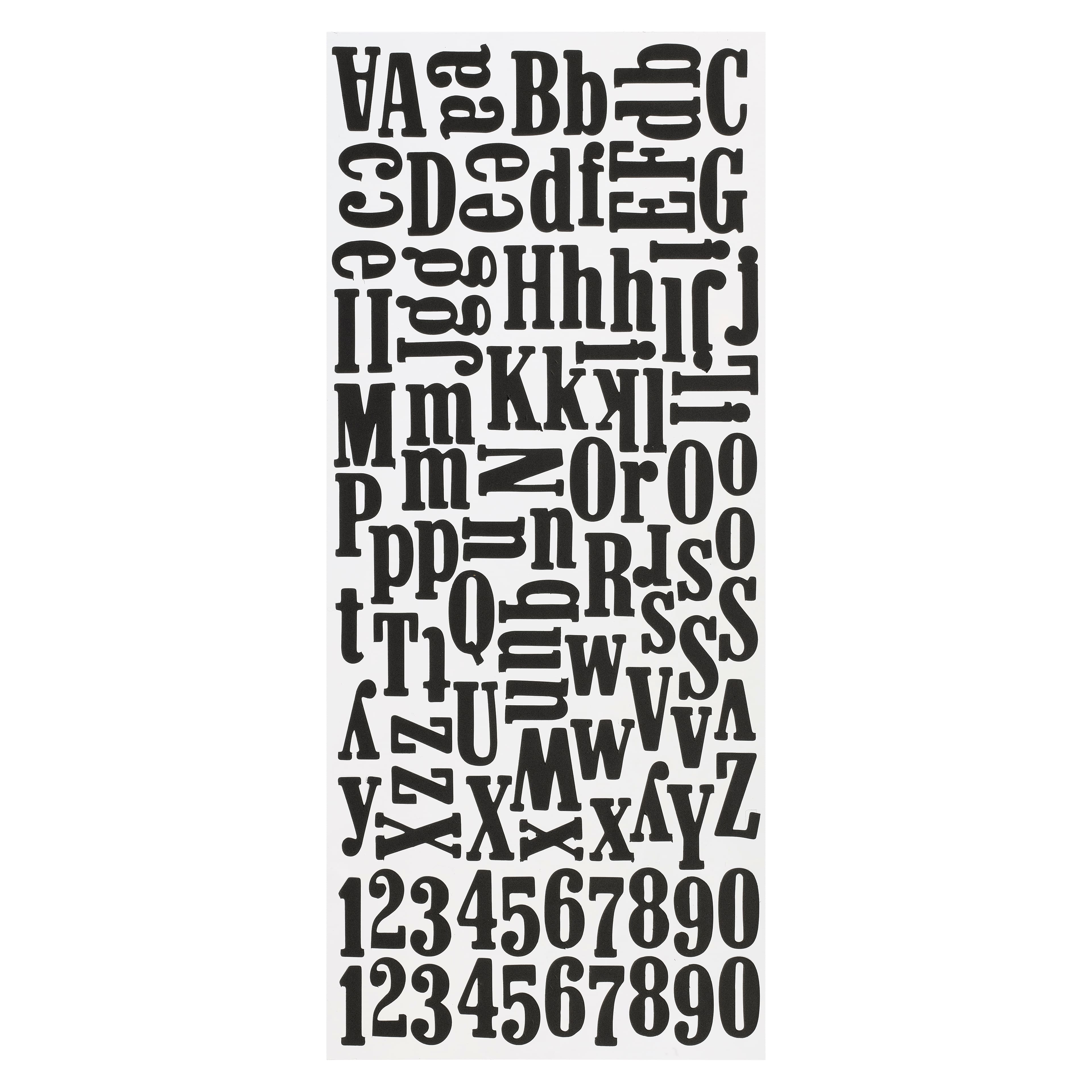 12 Packs: 104 ct. (1,248 total) Large White Alphabet Foam Stickers by  Recollections™