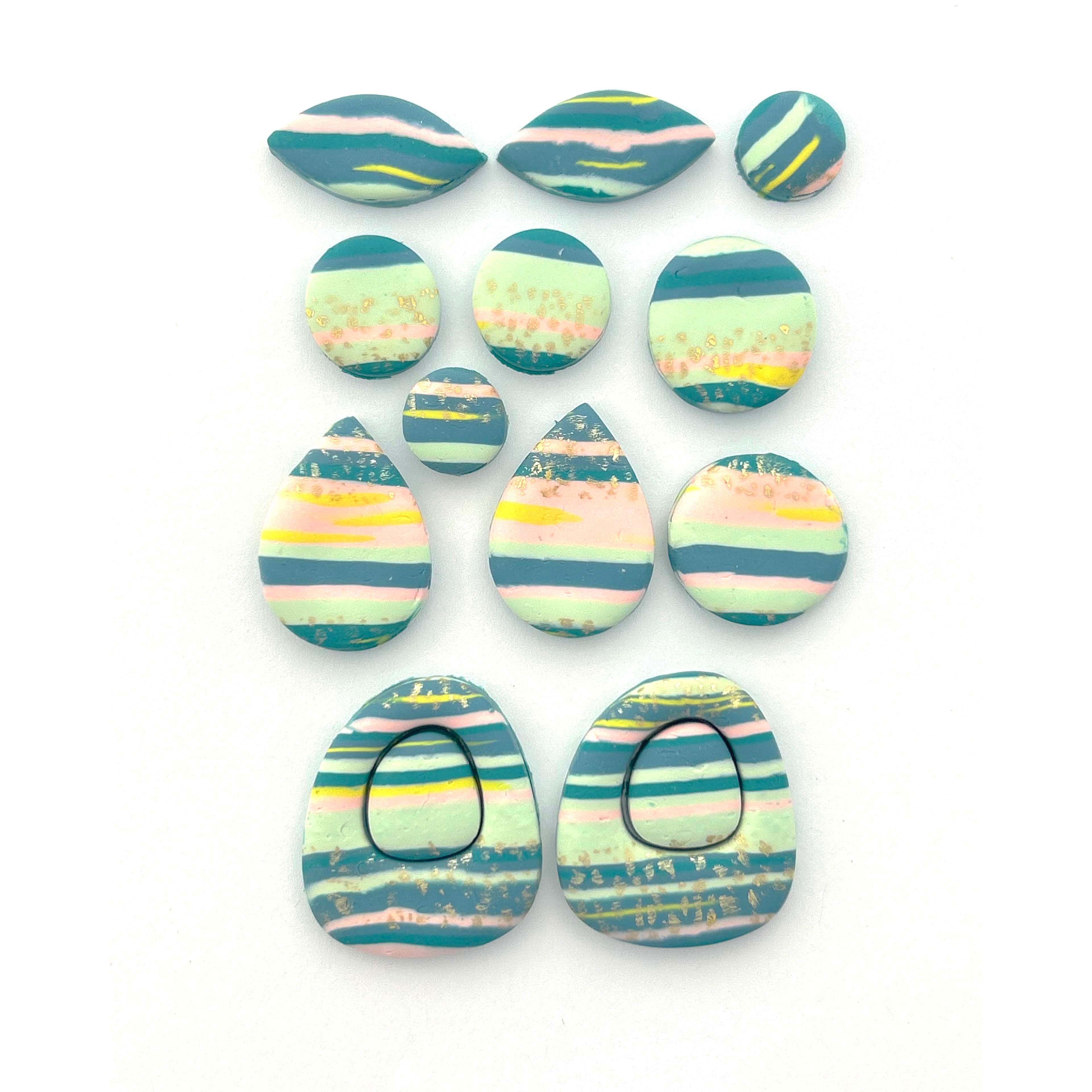 Loose Stripes Oven Bake Polymer Clay by Bead Landing&#x2122;
