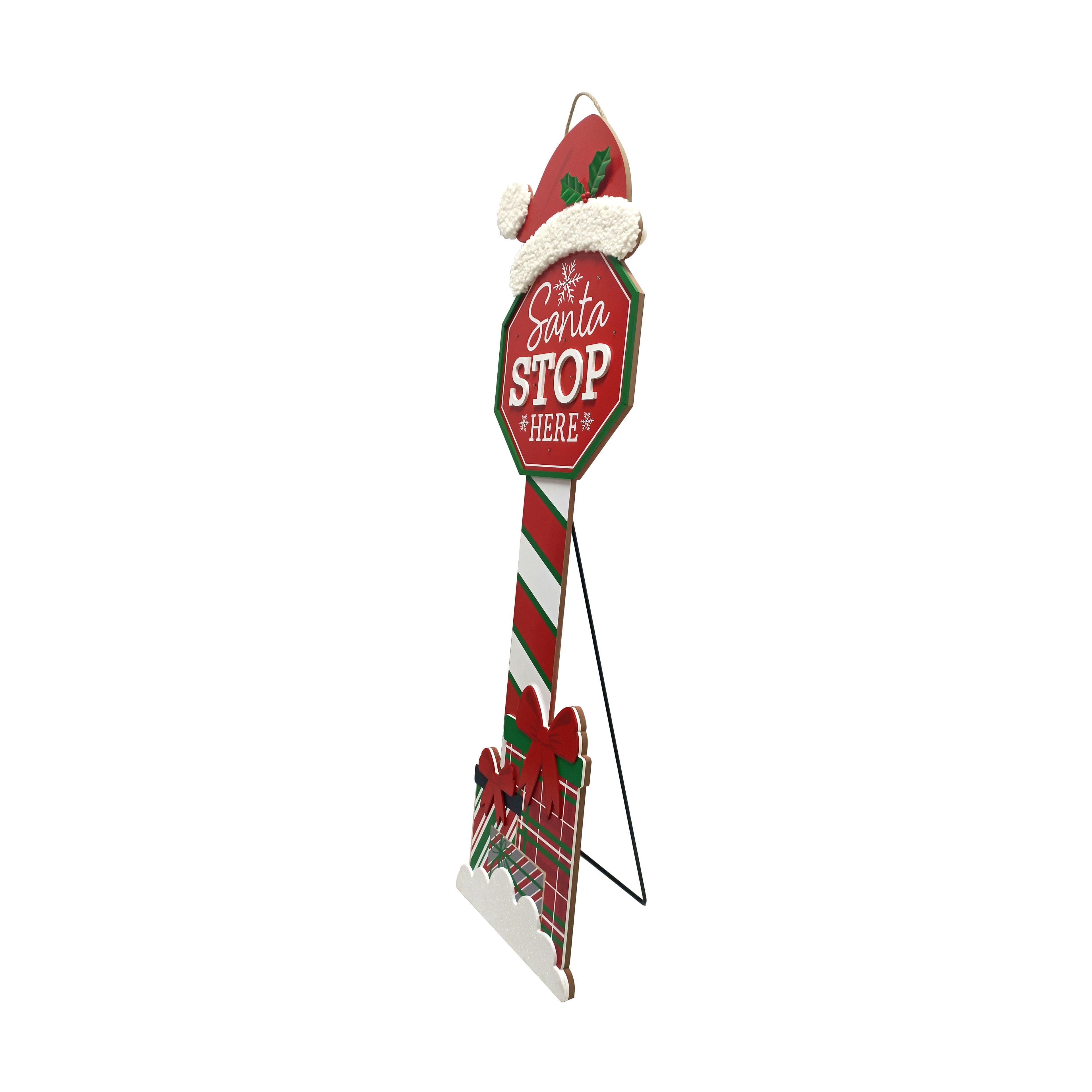 3.9ft. Santa Sign Door Greeter by Ashland&#xAE;