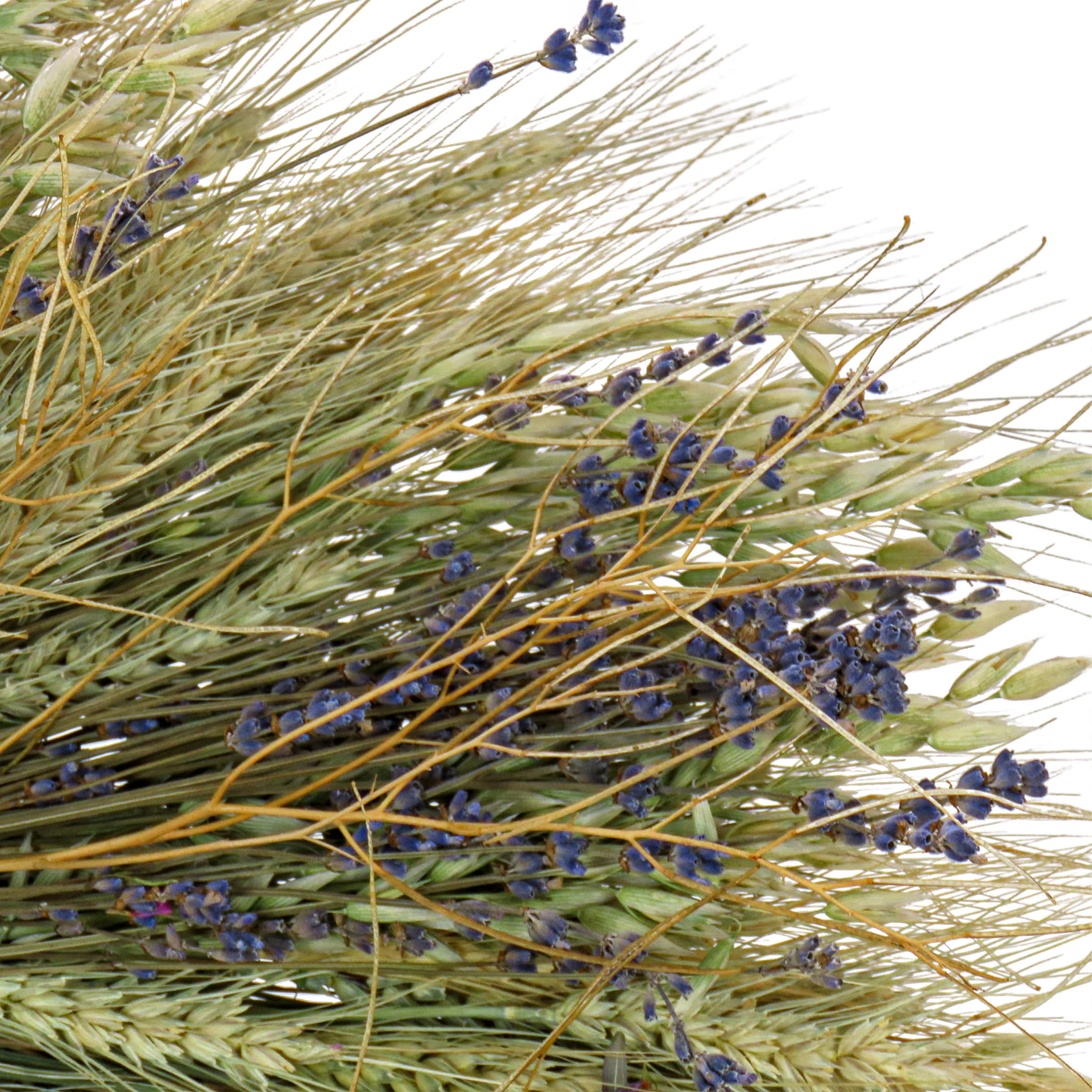 22&#x27;&#x27; Wheat and Lavender Flowers Spring Wreath