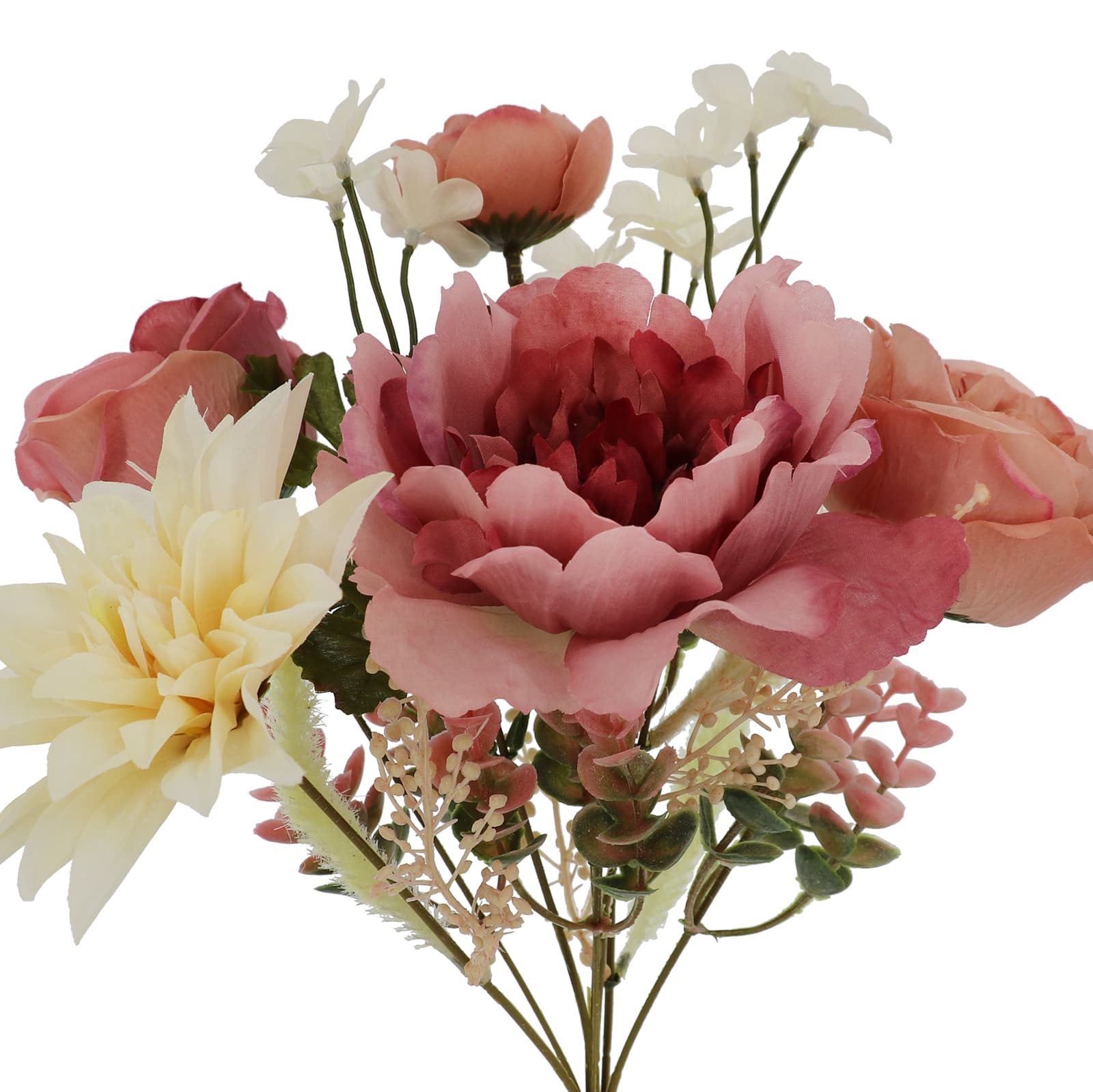 15&#x22; Pink Rose &#x26; Dahlia Mix Deluxe Bush by Ashland&#xAE;