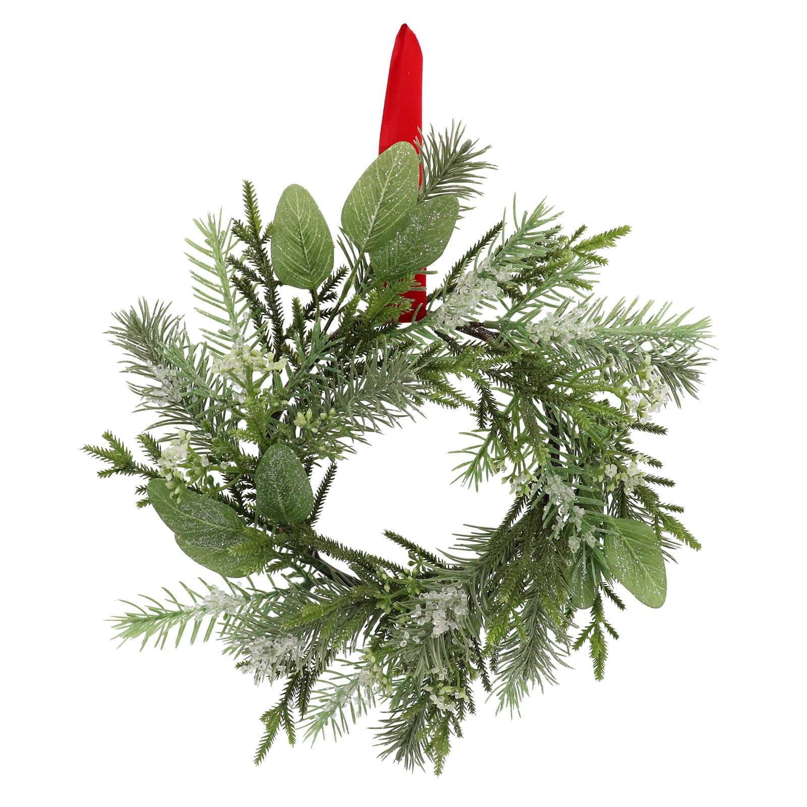 12&#x22; Mini Icy Pine Wreath by Ashland&#xAE;
