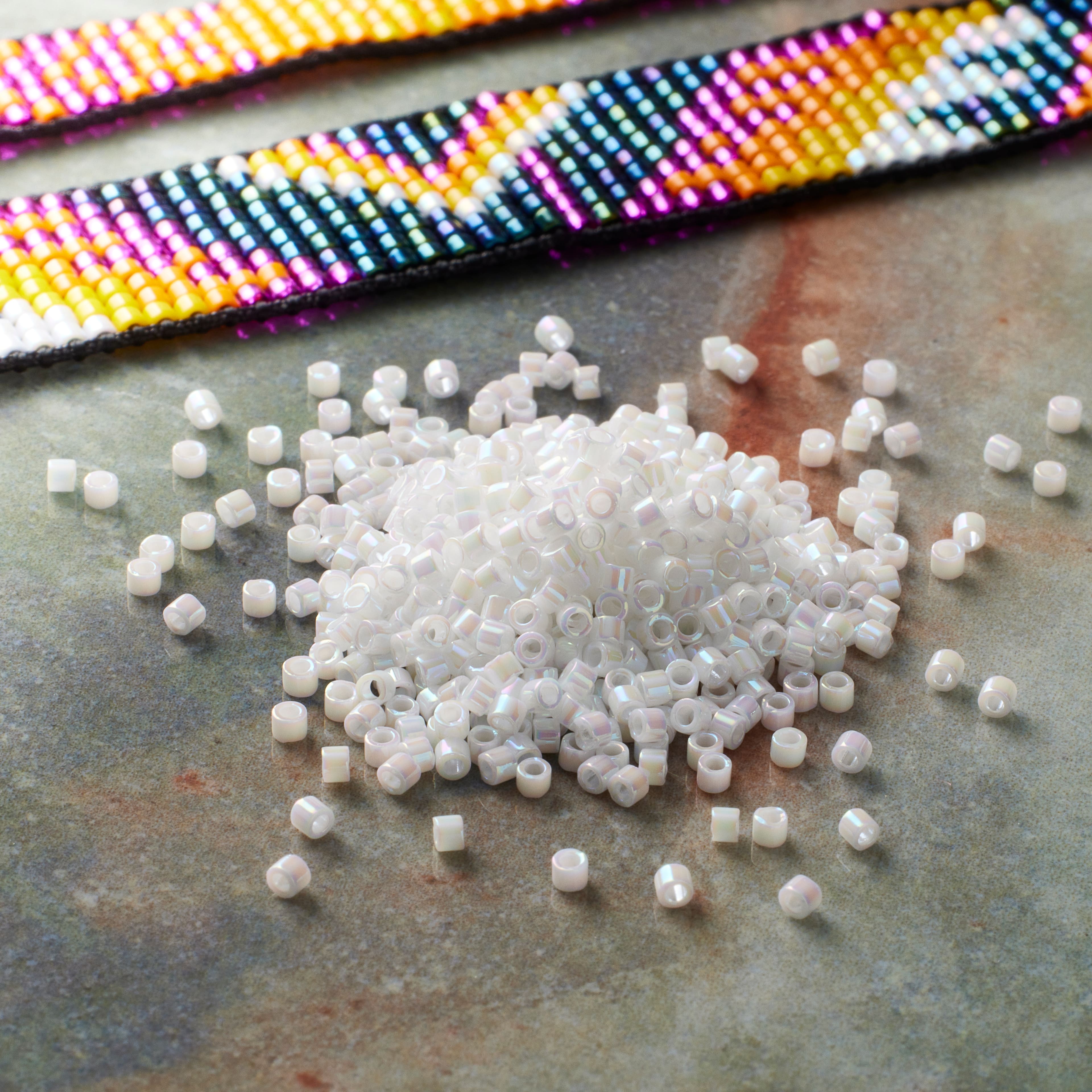 Miyuki Delica Glass Round Seed Beads, 11/0