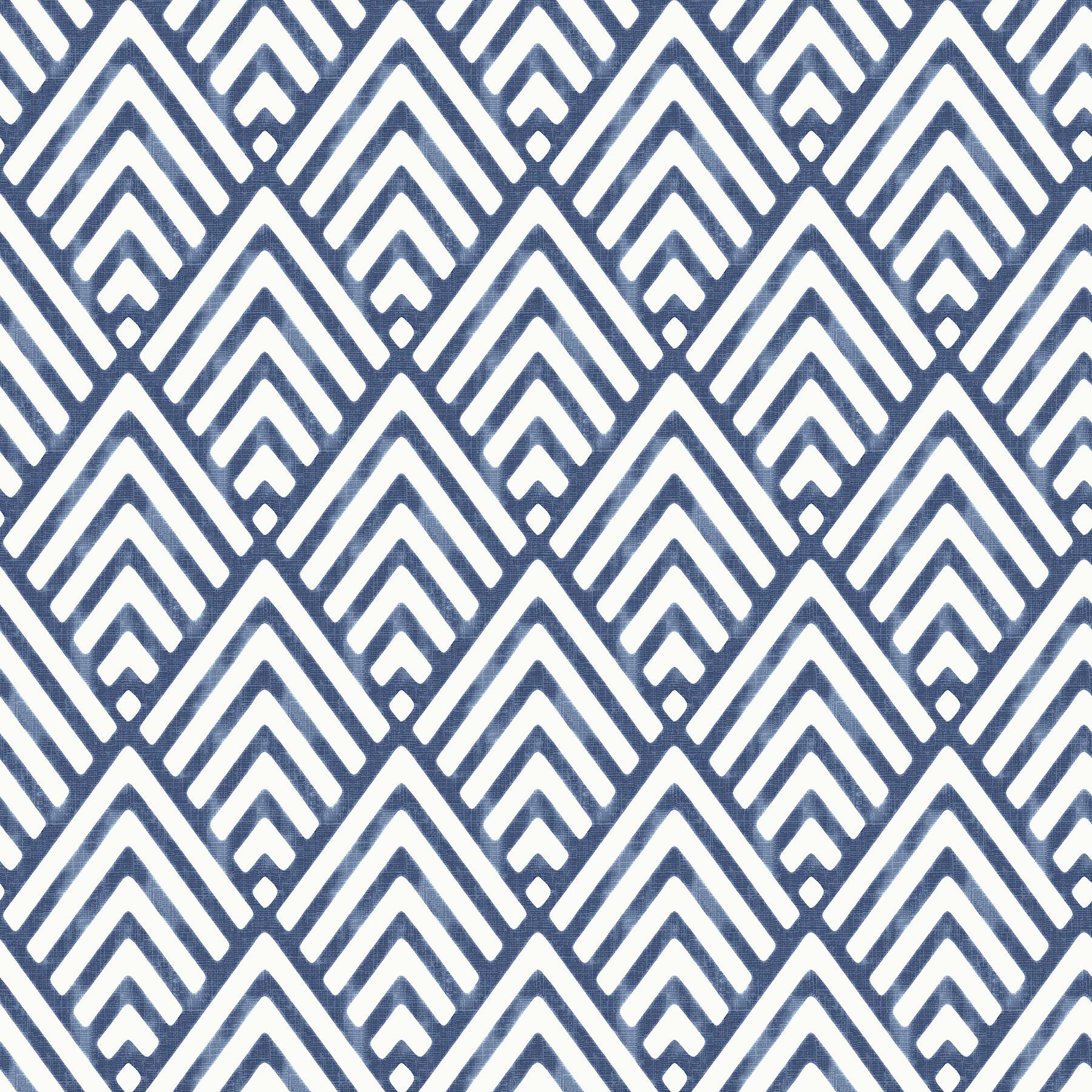 NuWallpaper Arrowhead Deep Blue Peel & Stick Wallpaper