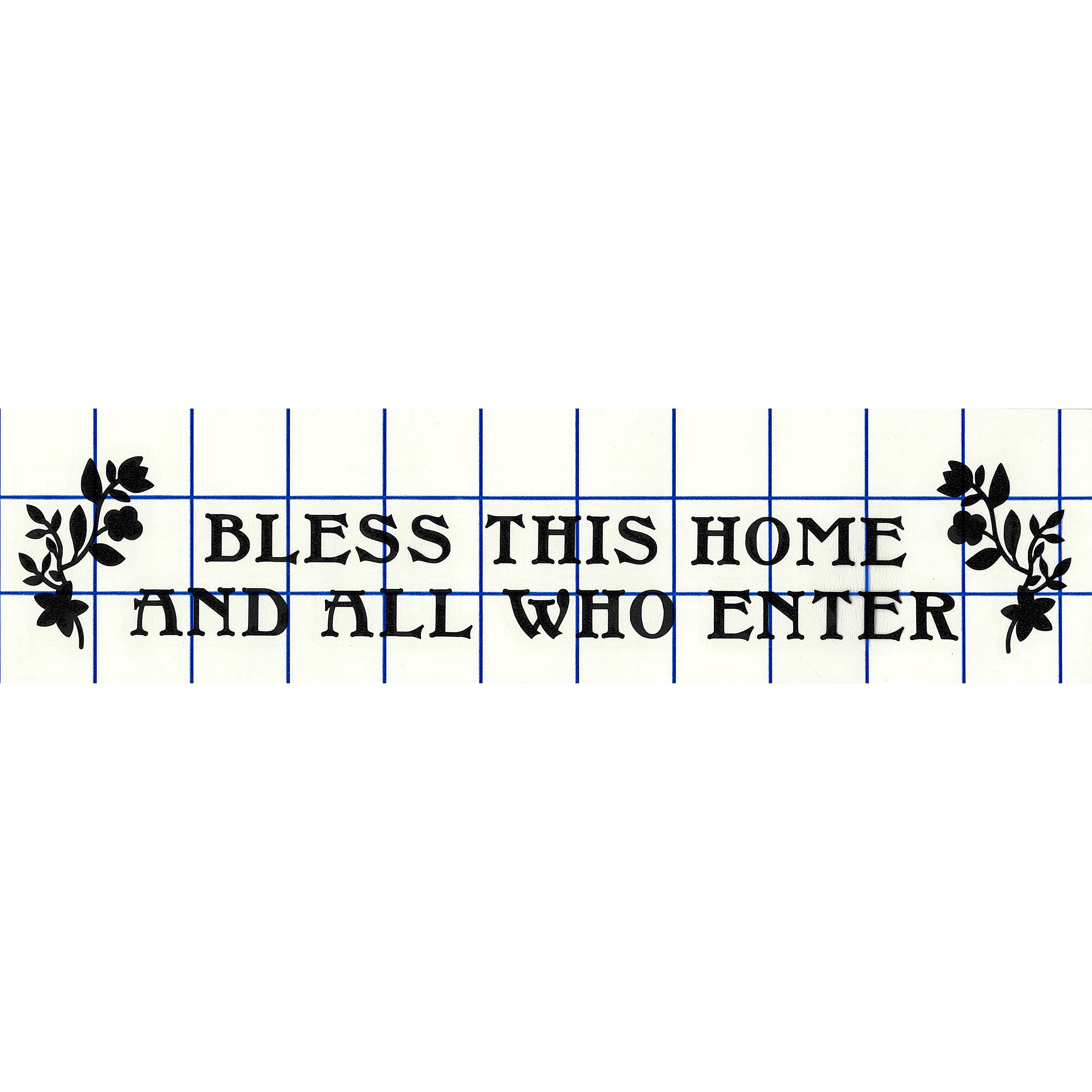Leisure Arts&#xAE; Vinyl Bless This Home &#x26; All Who Enter Black Wall Decal