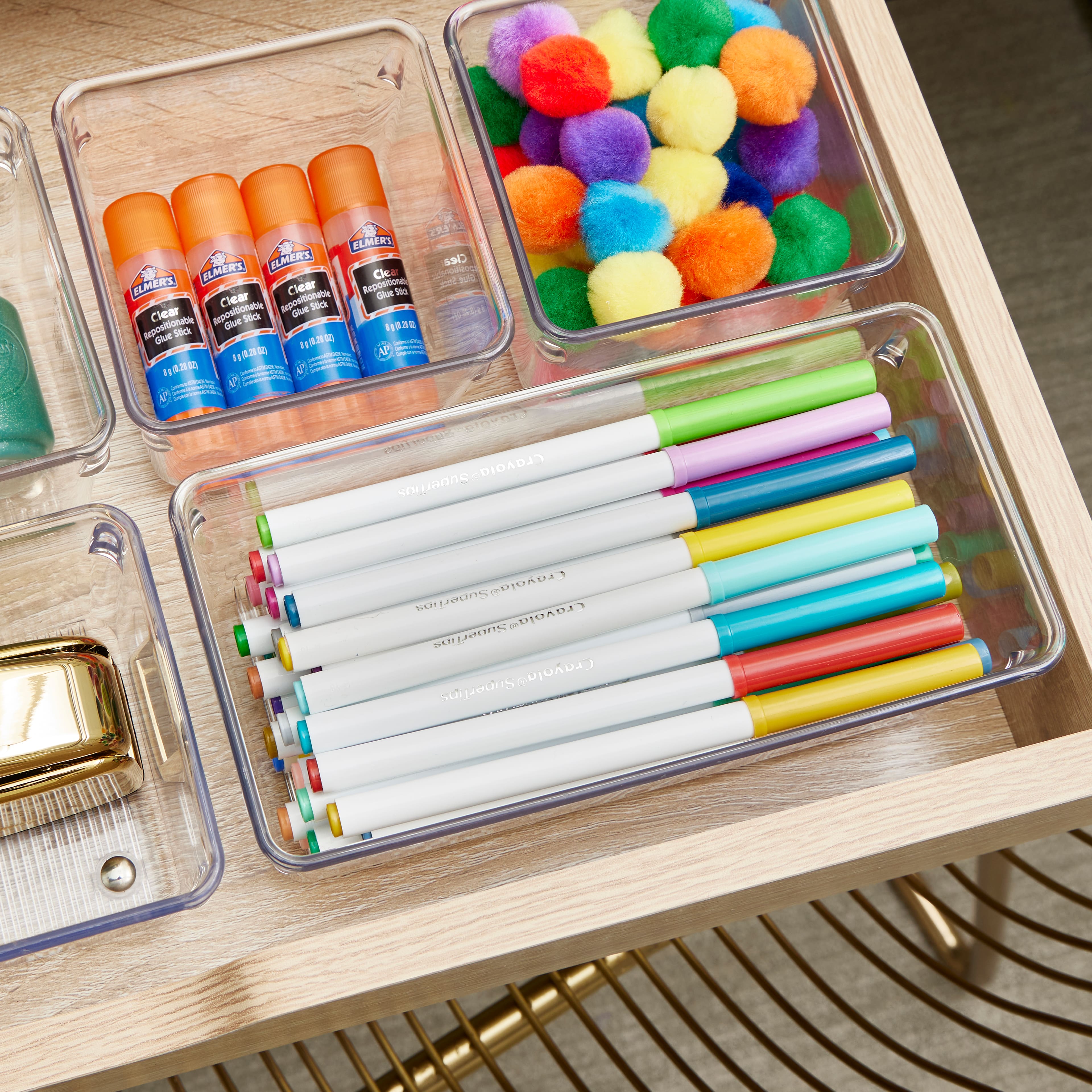 12 Pack: iDesign Plastic Drawer Organizer