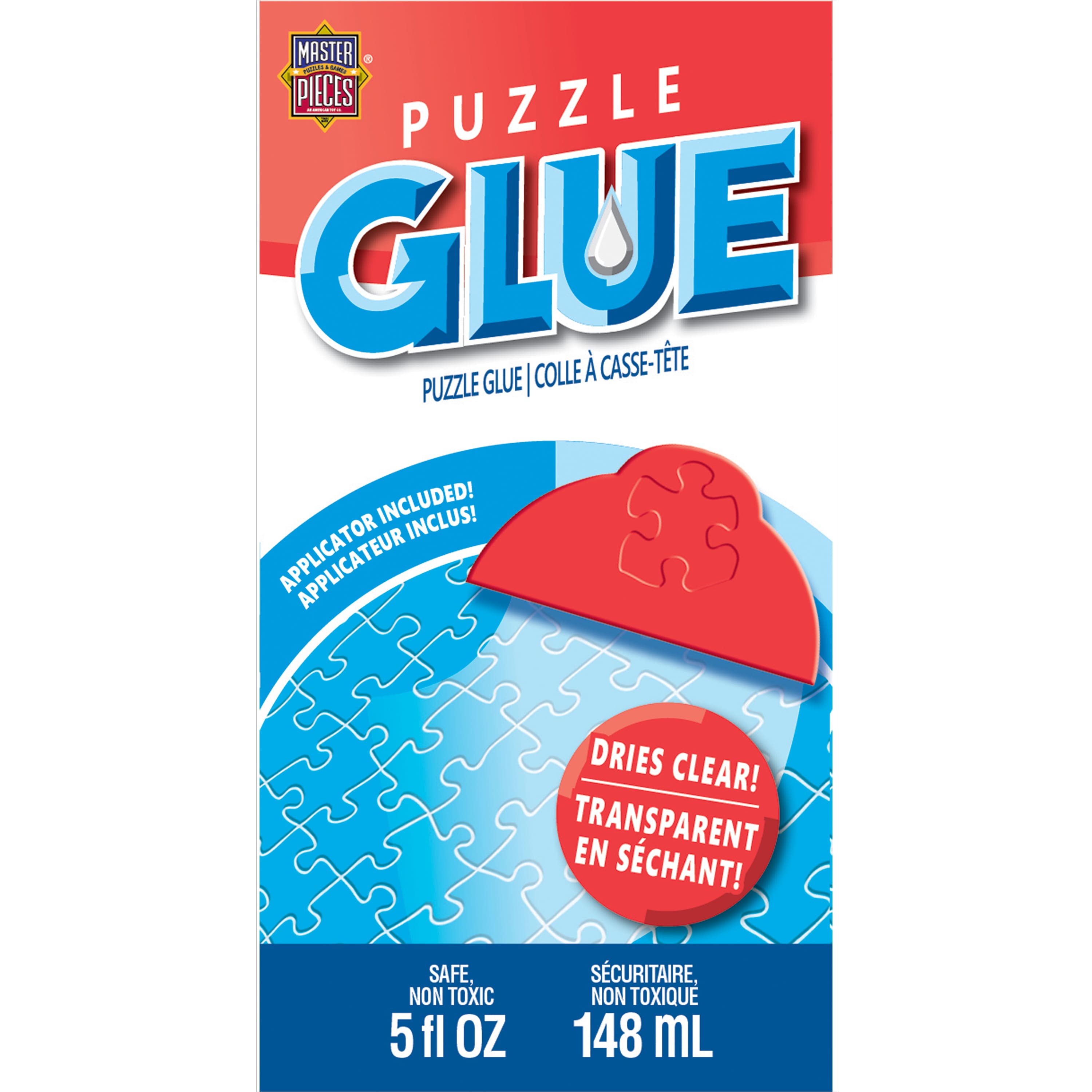 Shaped Puzzle Glue with Spreader Cap