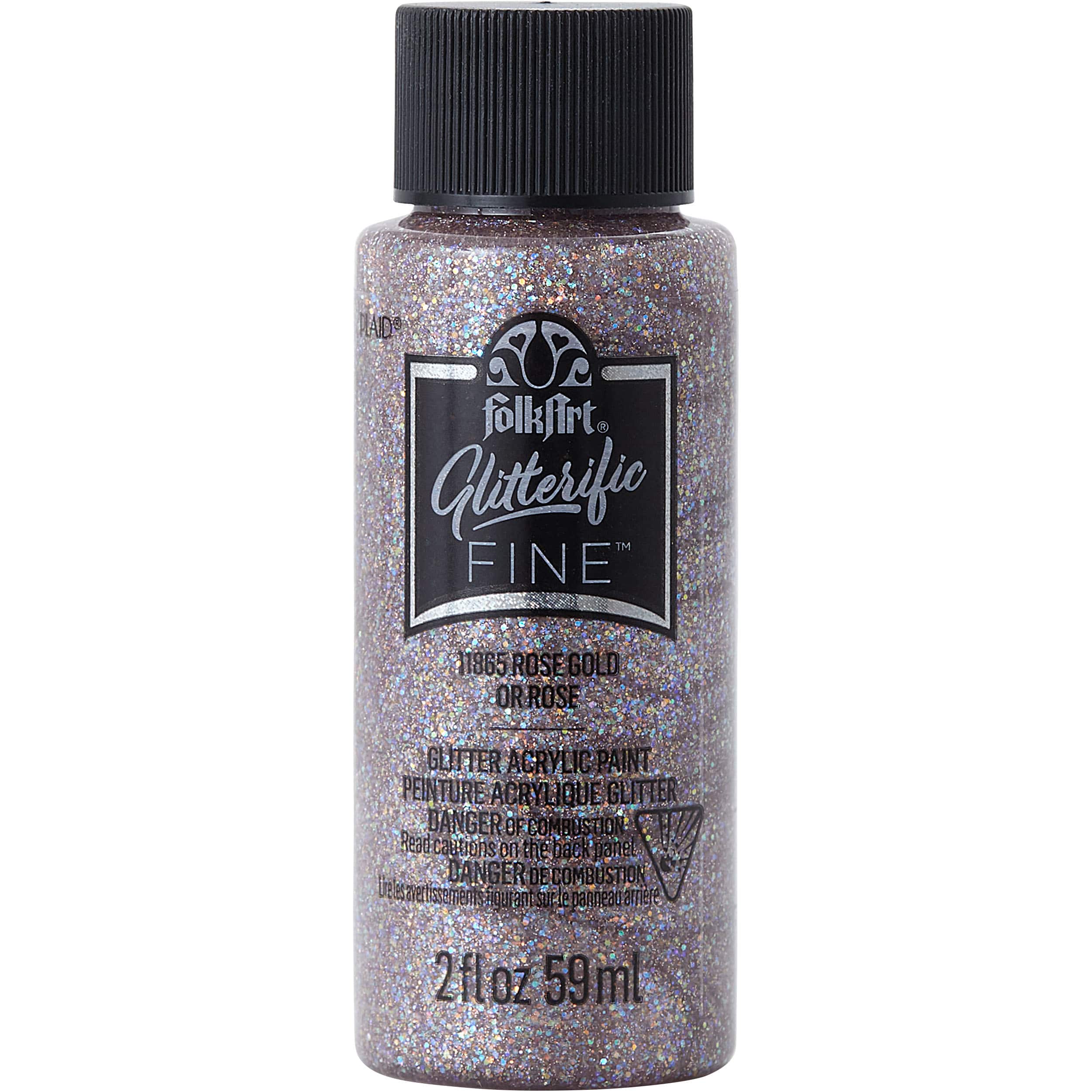 12 Pack: FolkArt® Glitterific Fine™ Glitter Acrylic Paint