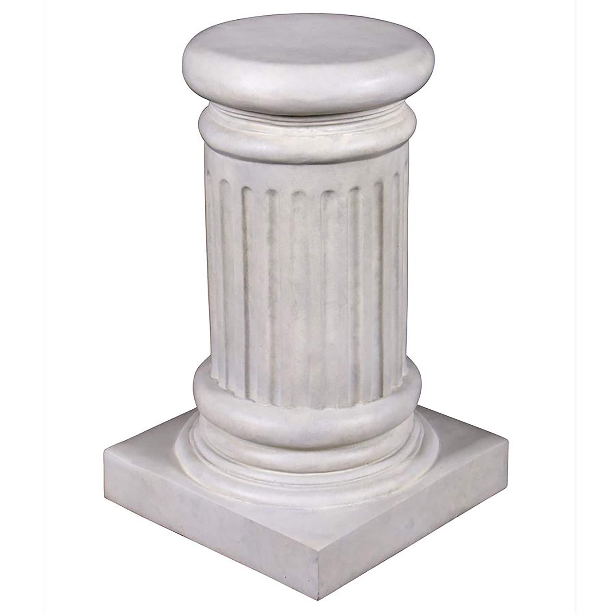 Design Toscano&#xAE; 20&#x22; Small Classical Greek Fluted Garden Statuary Pedestal