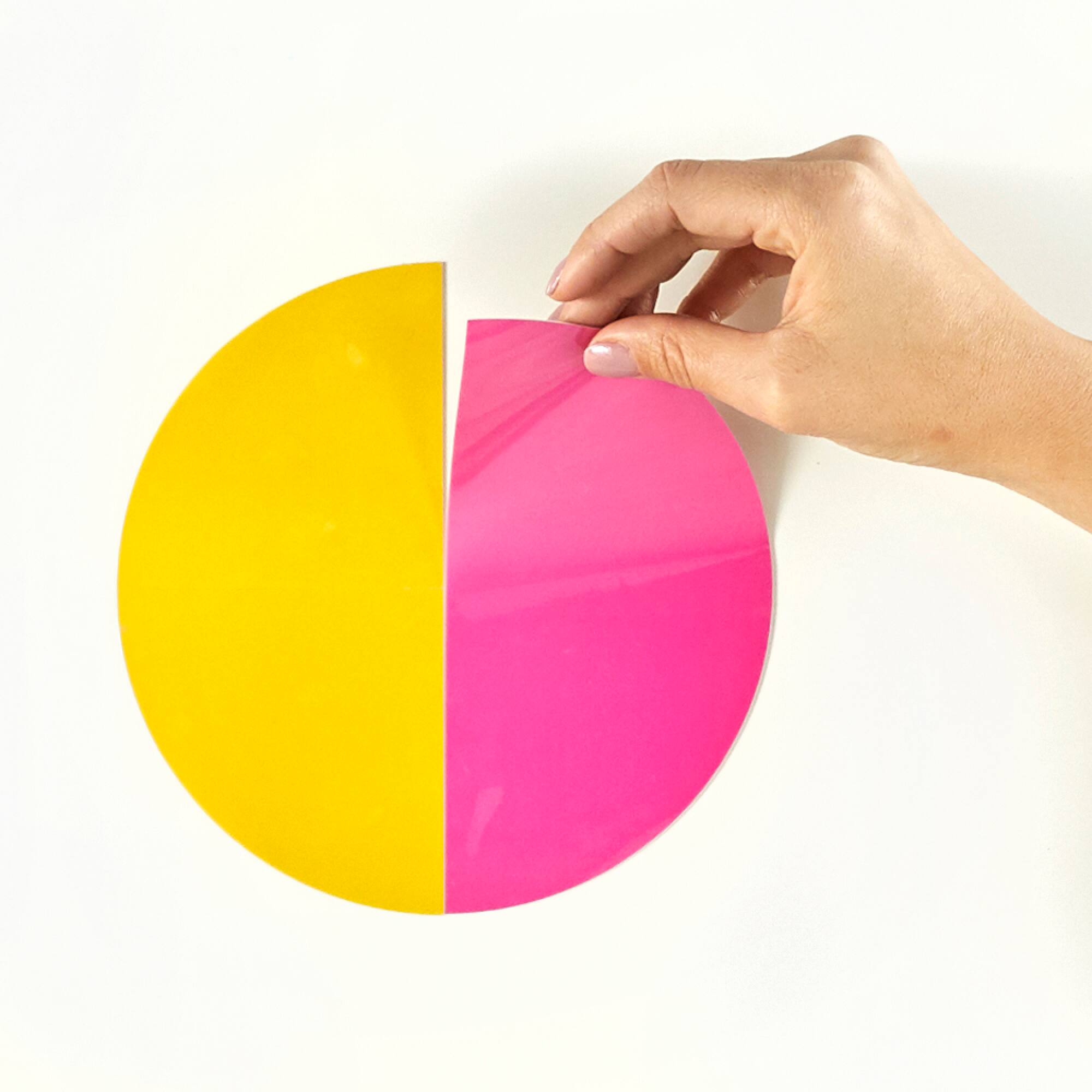 Hand2mind&#xAE; Rainbow Fractions&#xAE; Circles Demonstration Clings