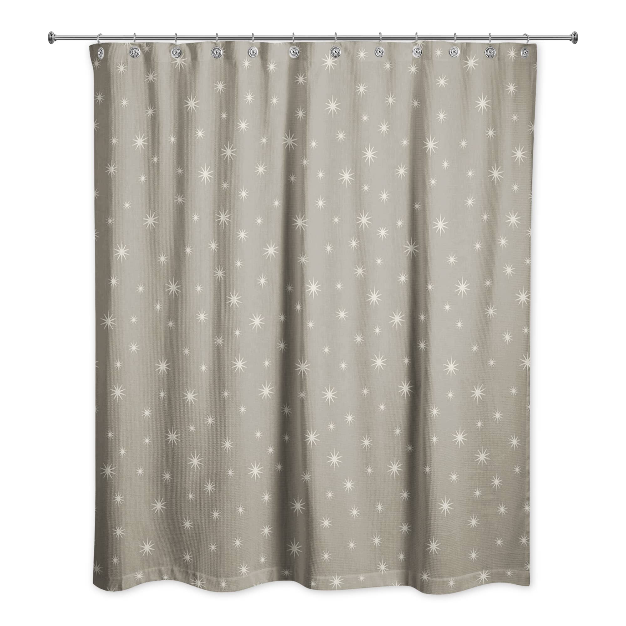 Gray Twinkle Shower Curtain