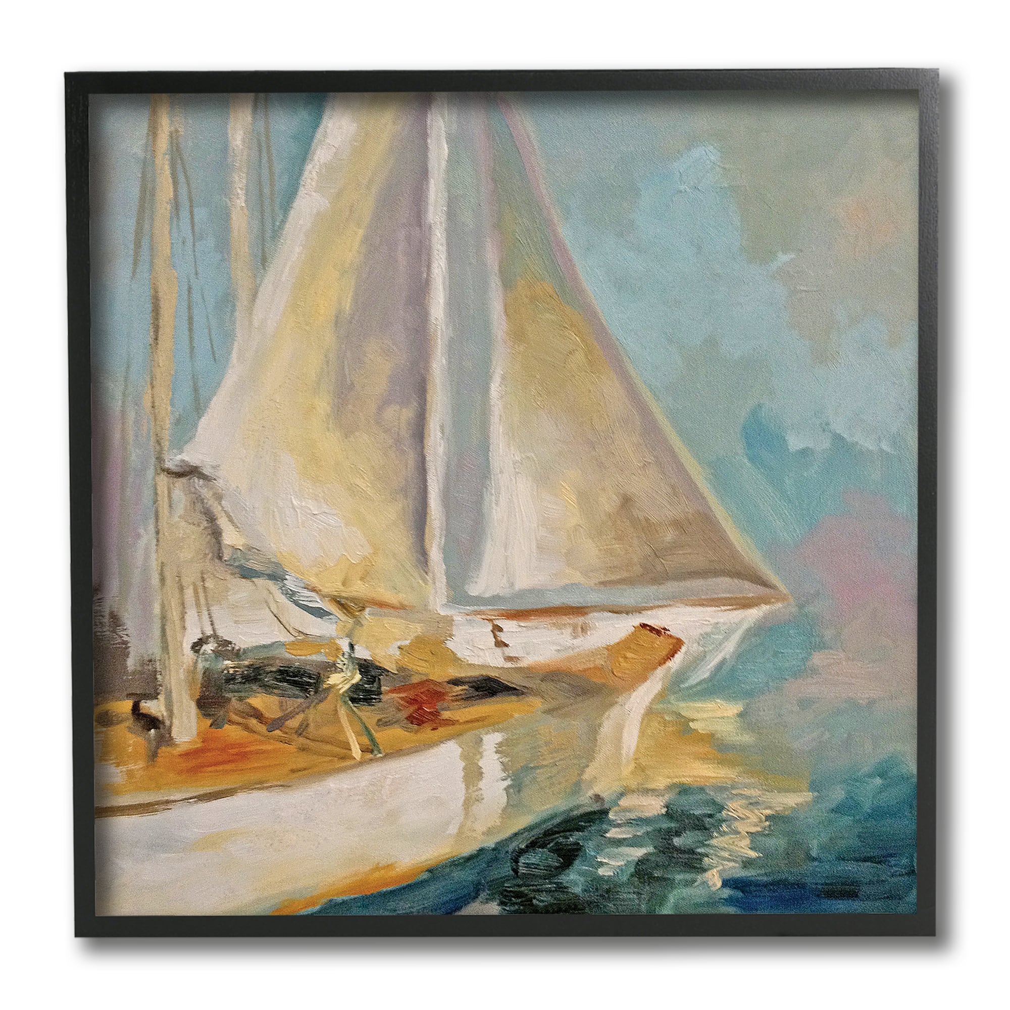 Stupell Industries Traditional Nautical Sailboat on the Water, 12" x 12"