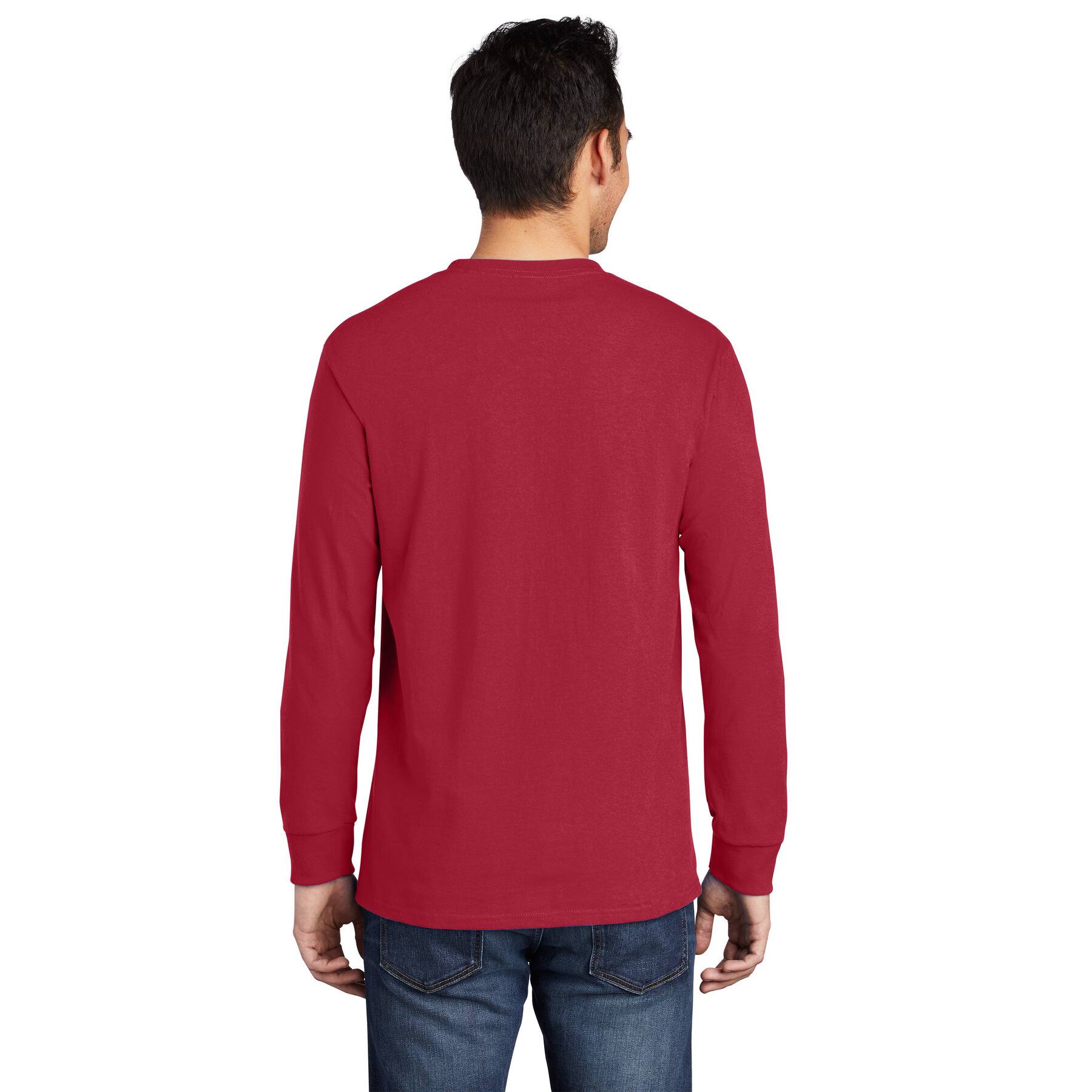 Port & Company® Long Sleeve Essential Pocket T-Shirt