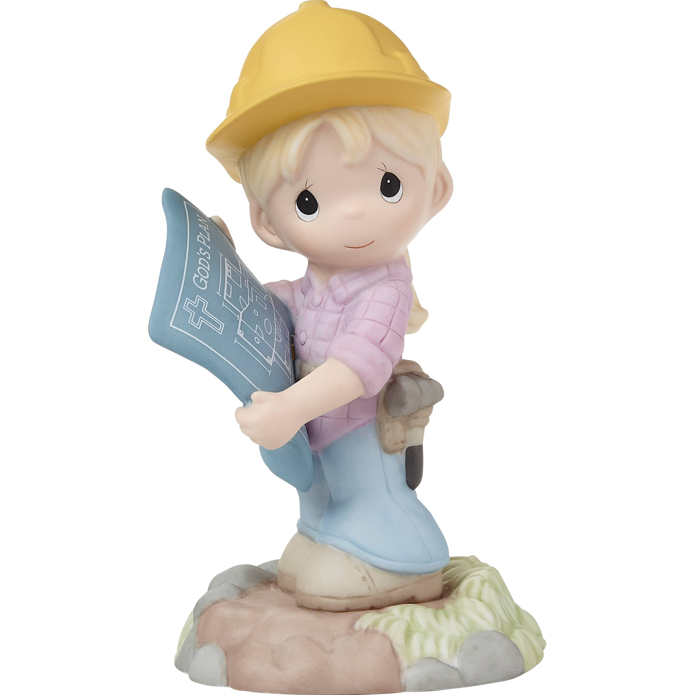 Precious Moments Trust In God&#x2019;s Plan Blonde Bisque Porcelain Figurine