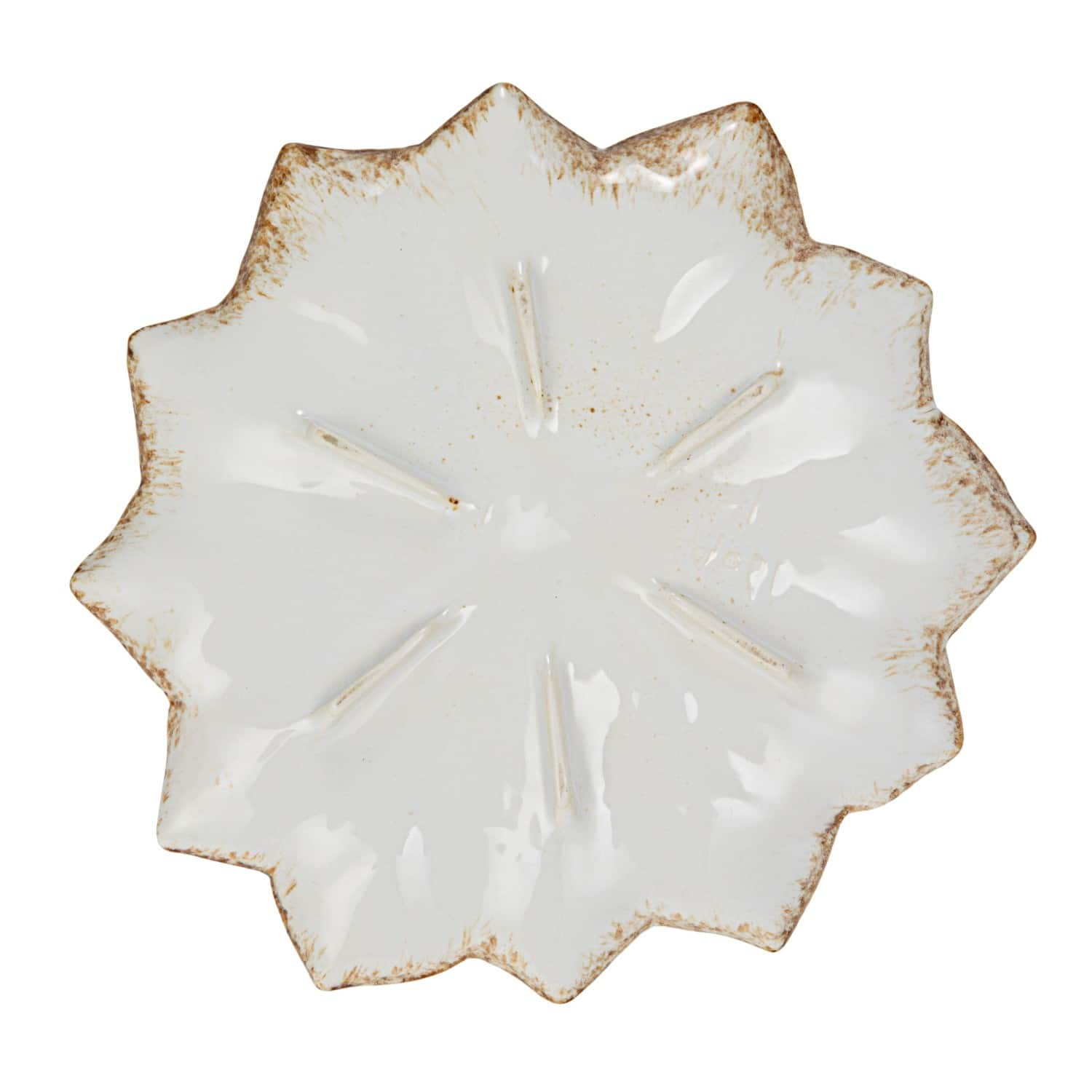 10&#x22; Multicolor Glaze Stoneware Flower Plate, 6ct.