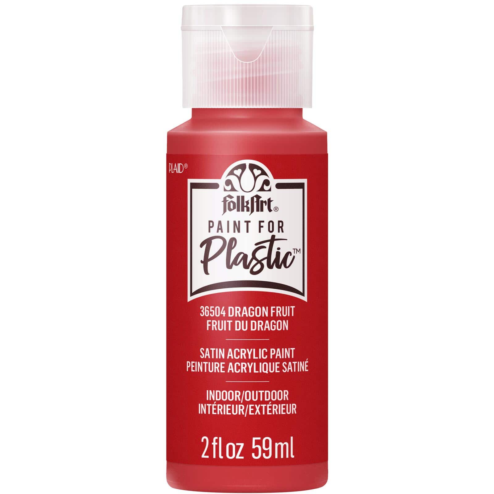 FolkArt &#xAE; Paint For Plastic&#x2122; Satin Acrylic Paint