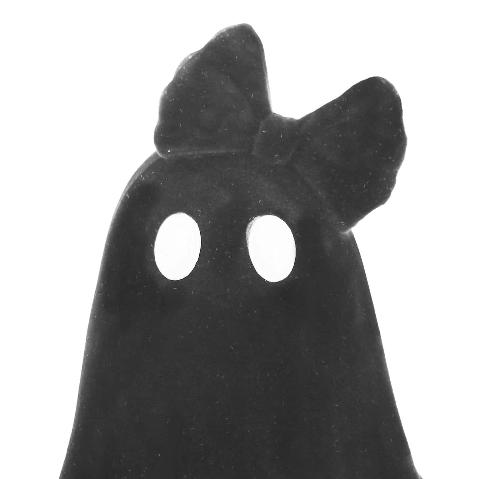 4.75&#x22; Flocked Ghost with Bow Tabletop Accent by Ashland&#xAE;
