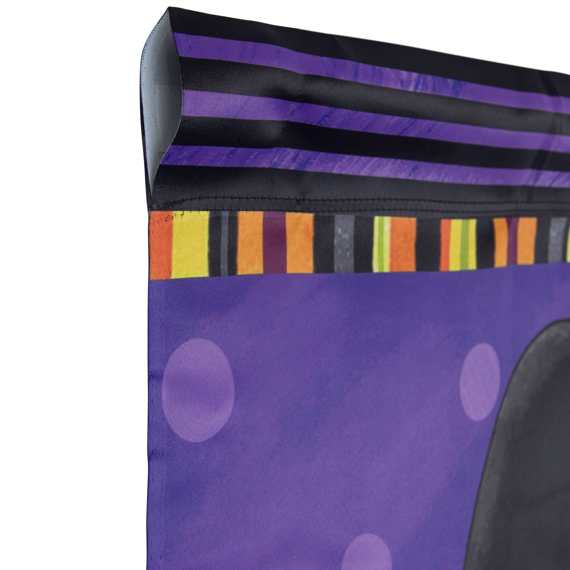 Happy Halloween Pumpkin in a Witch Hat Outdoor Garden Flag, 28" x 40"