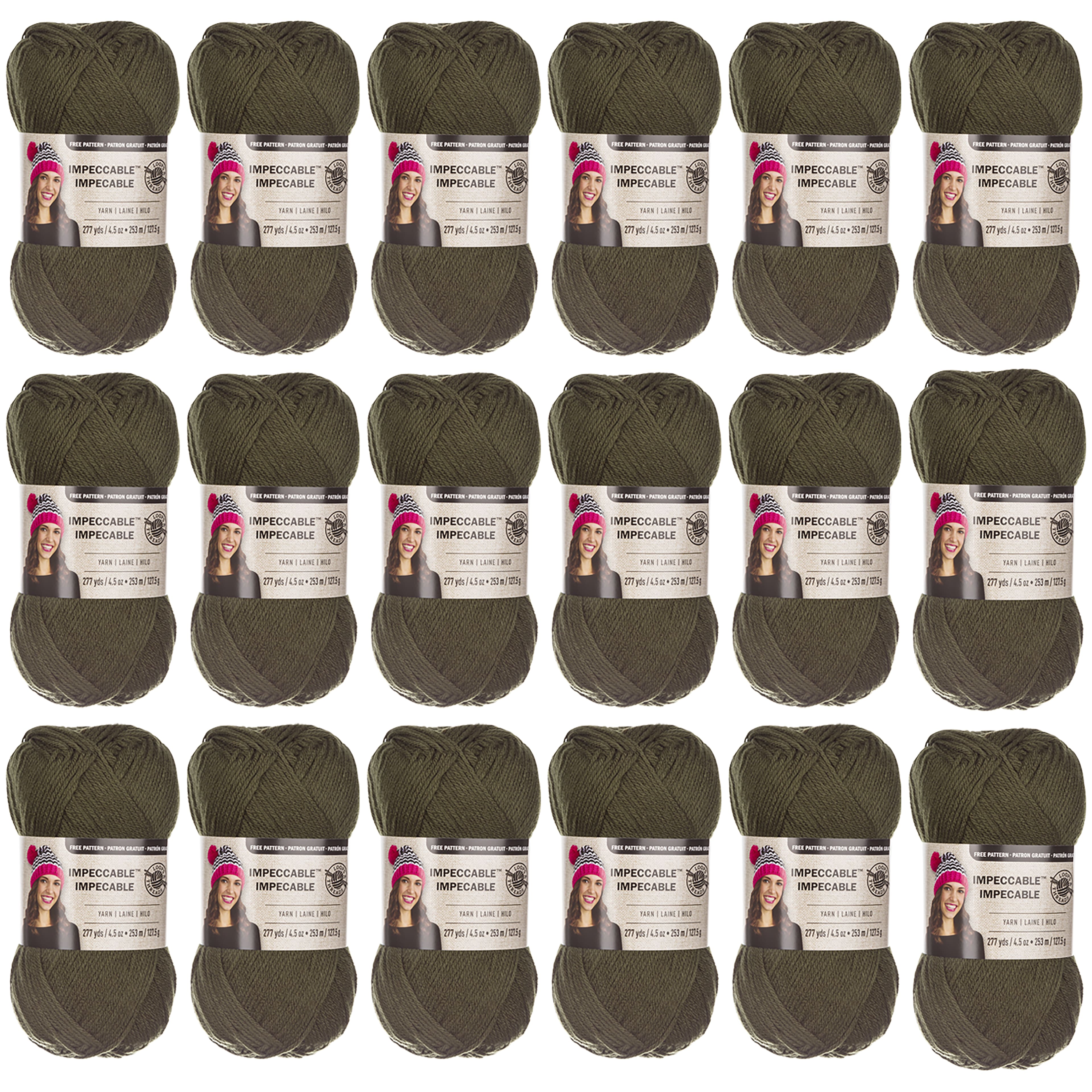 18 Pack: Impeccable® Solid Yarn by Loops & Threads®