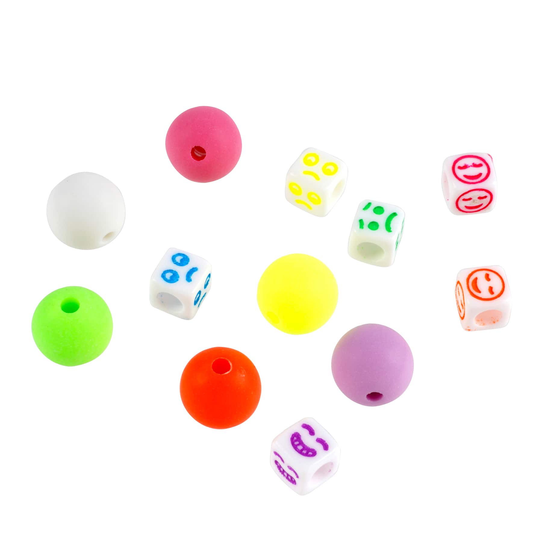 12 Packs: 170 ct. (2,040 total) Neon Emoji Bead Mix by Creatology&#x2122;