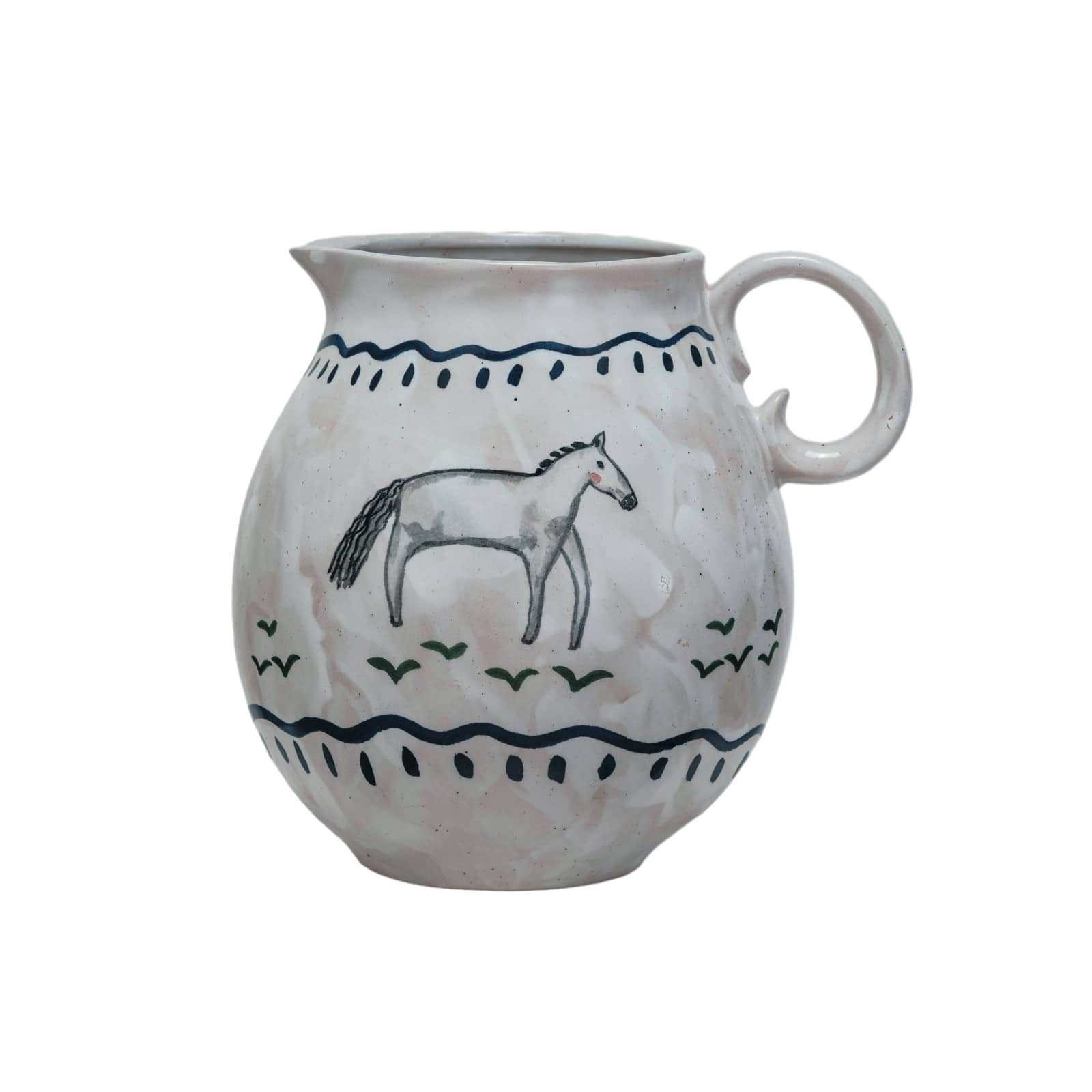Hello Honey® 7.25" Horse Stoneware Pitcher