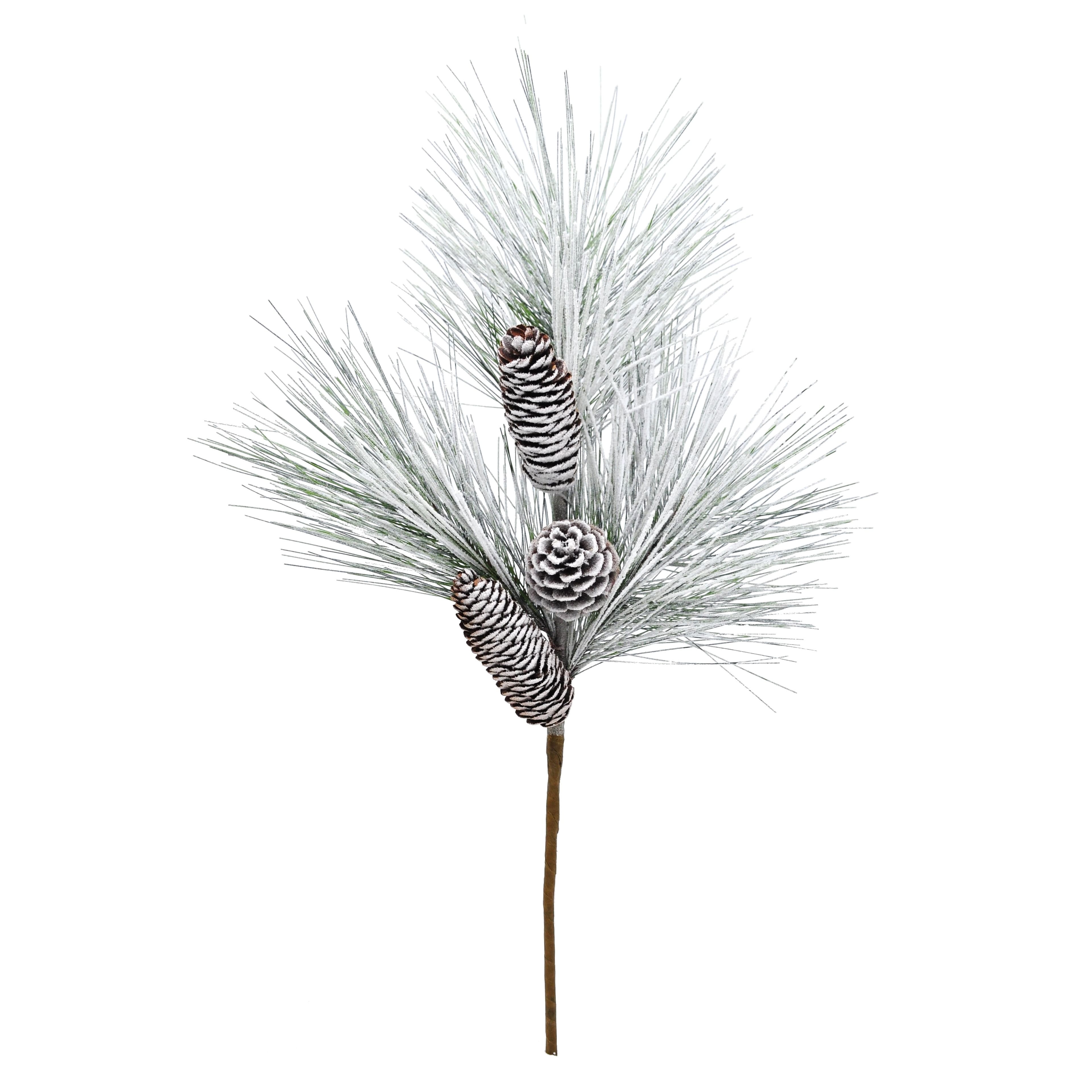 18&#x22; Flocked Pine &#x26; Pinecone Pick by Ashland&#xAE;