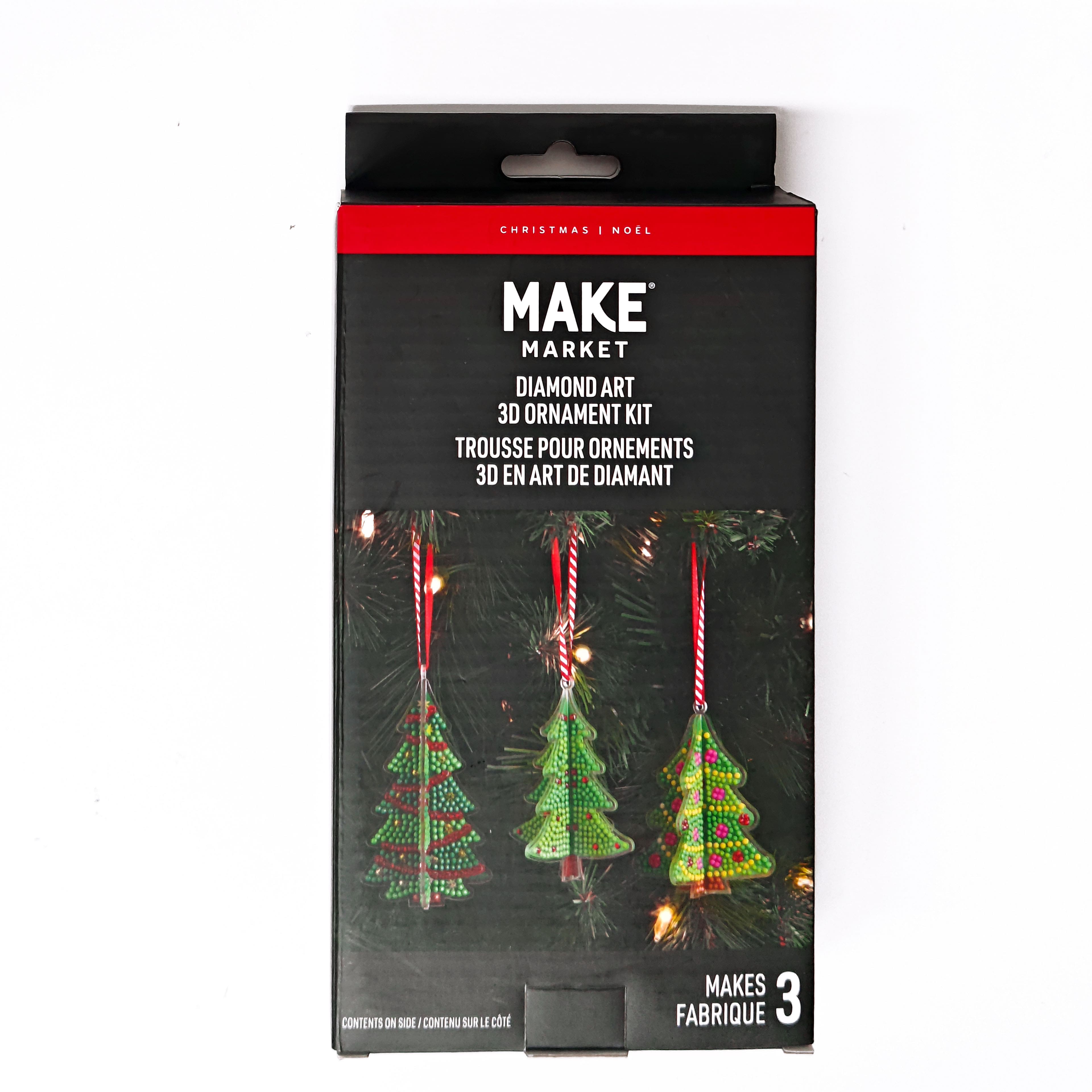 3D Christmas Tree Ornament Diamond Art Kit by Make Market&#xAE;