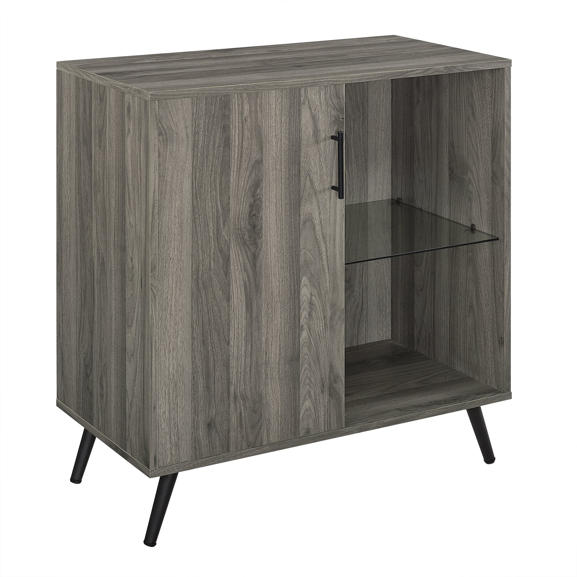 Walker Edison 30&#x22; Slate Grey Modern Wood Accent Cabinet 
