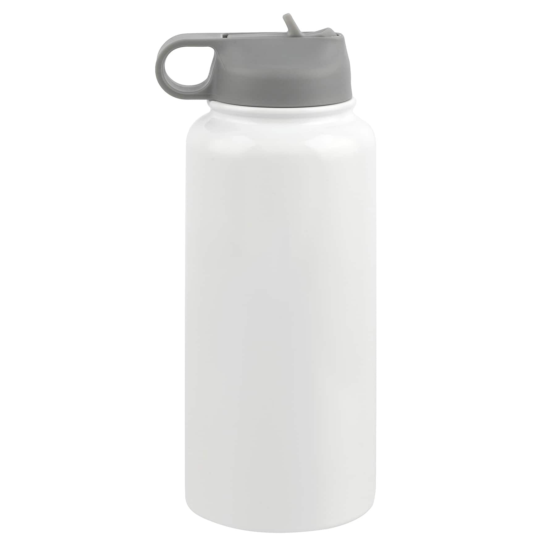 Celebrate It Stainless Steel Water Bottle - White - 32 oz