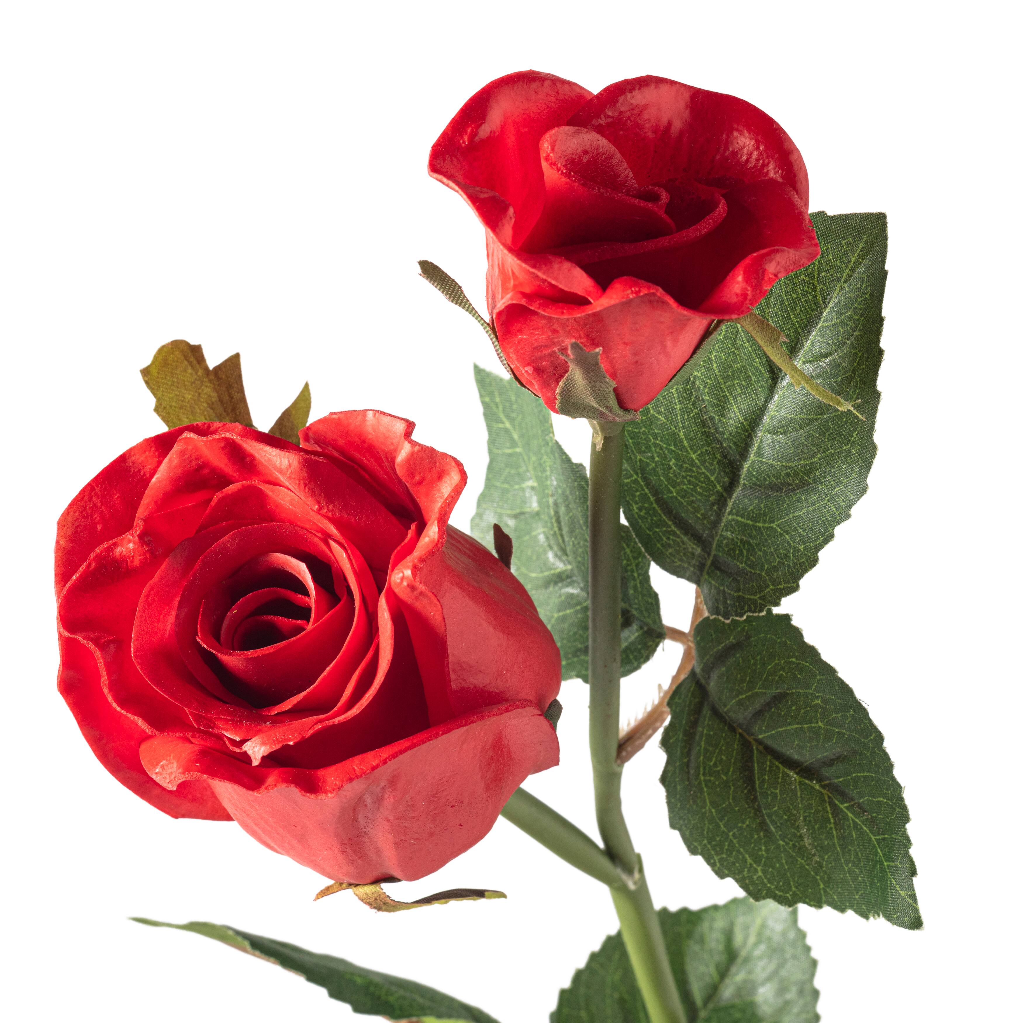 Red Faux Real Rose Stem by Ashland&#xAE;