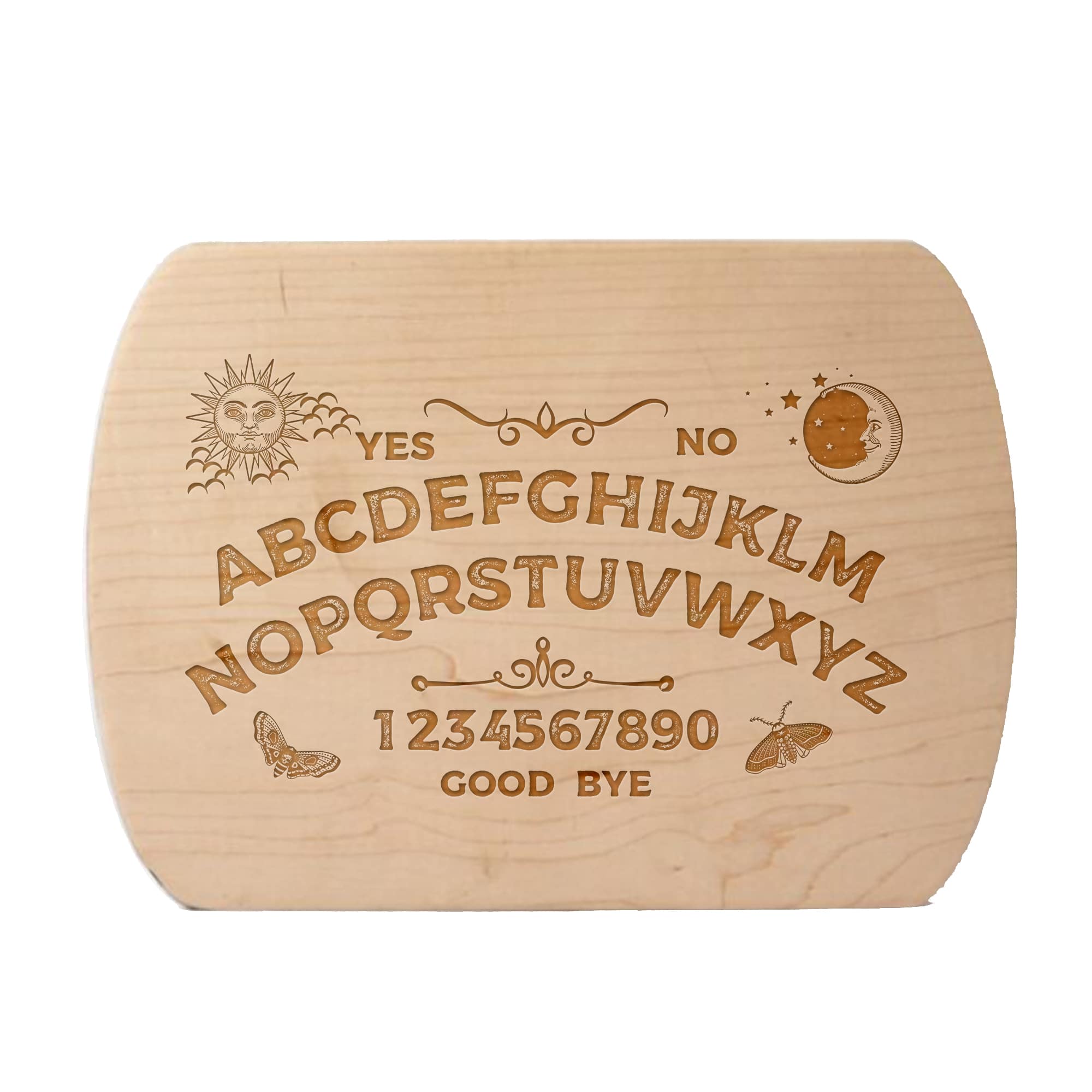 Ouija Board 8" x 11" Maple Oval Cutting Board
