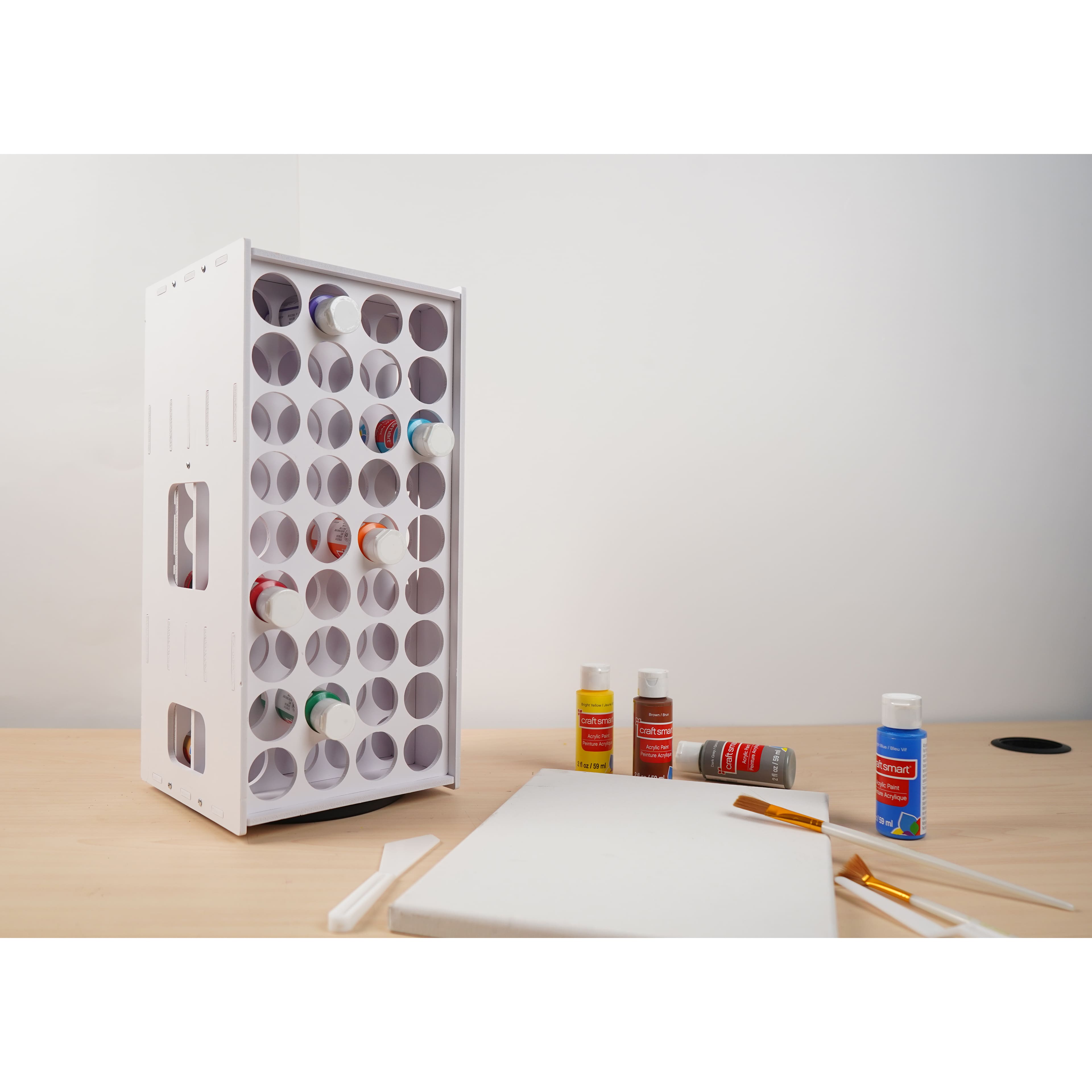 16&#x22; White Paint Storage Spinner by Craft Smart&#x2122;