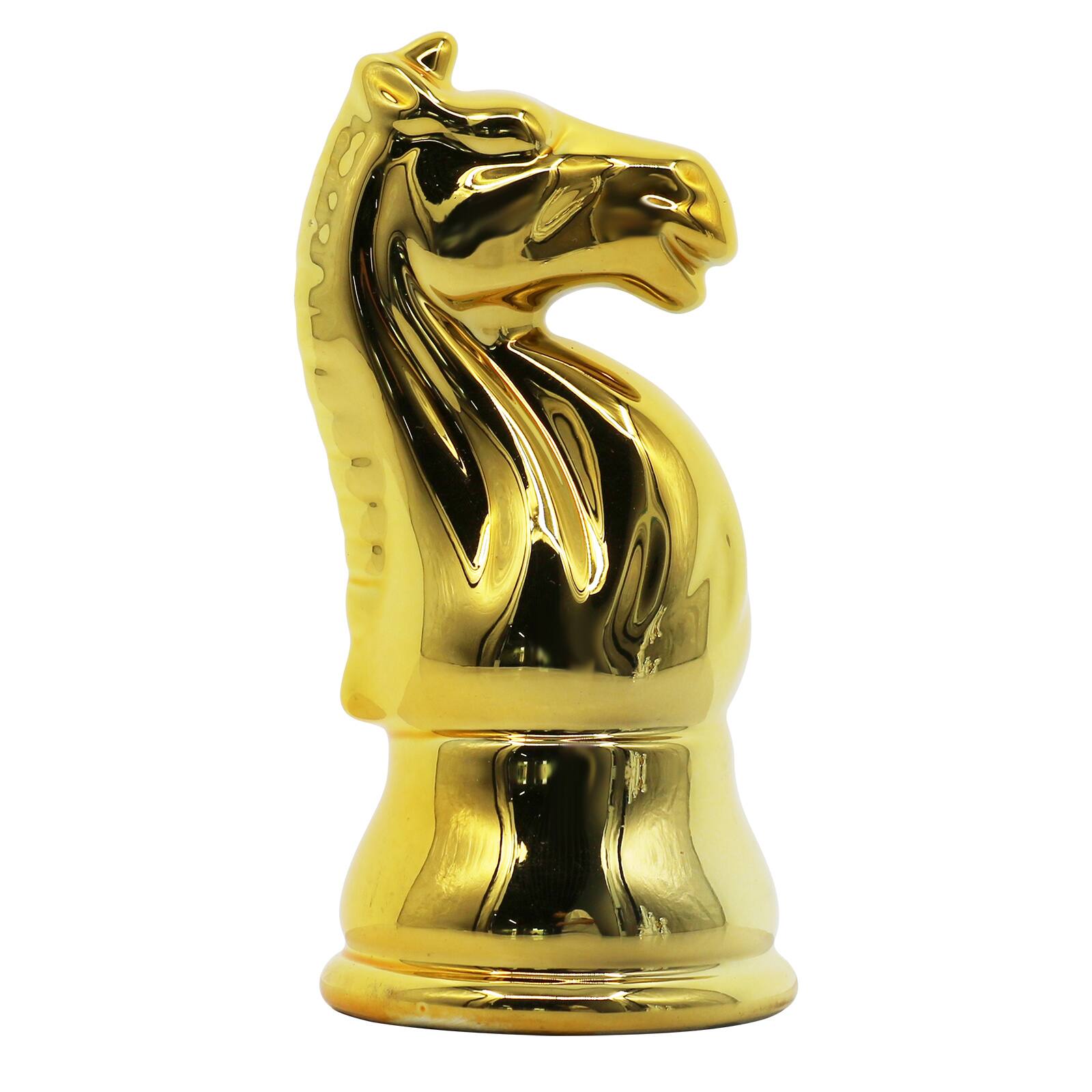 5.5&#x22; Gold Knight Ceramic Tabletop Chess Piece by Ashland&#xAE;
