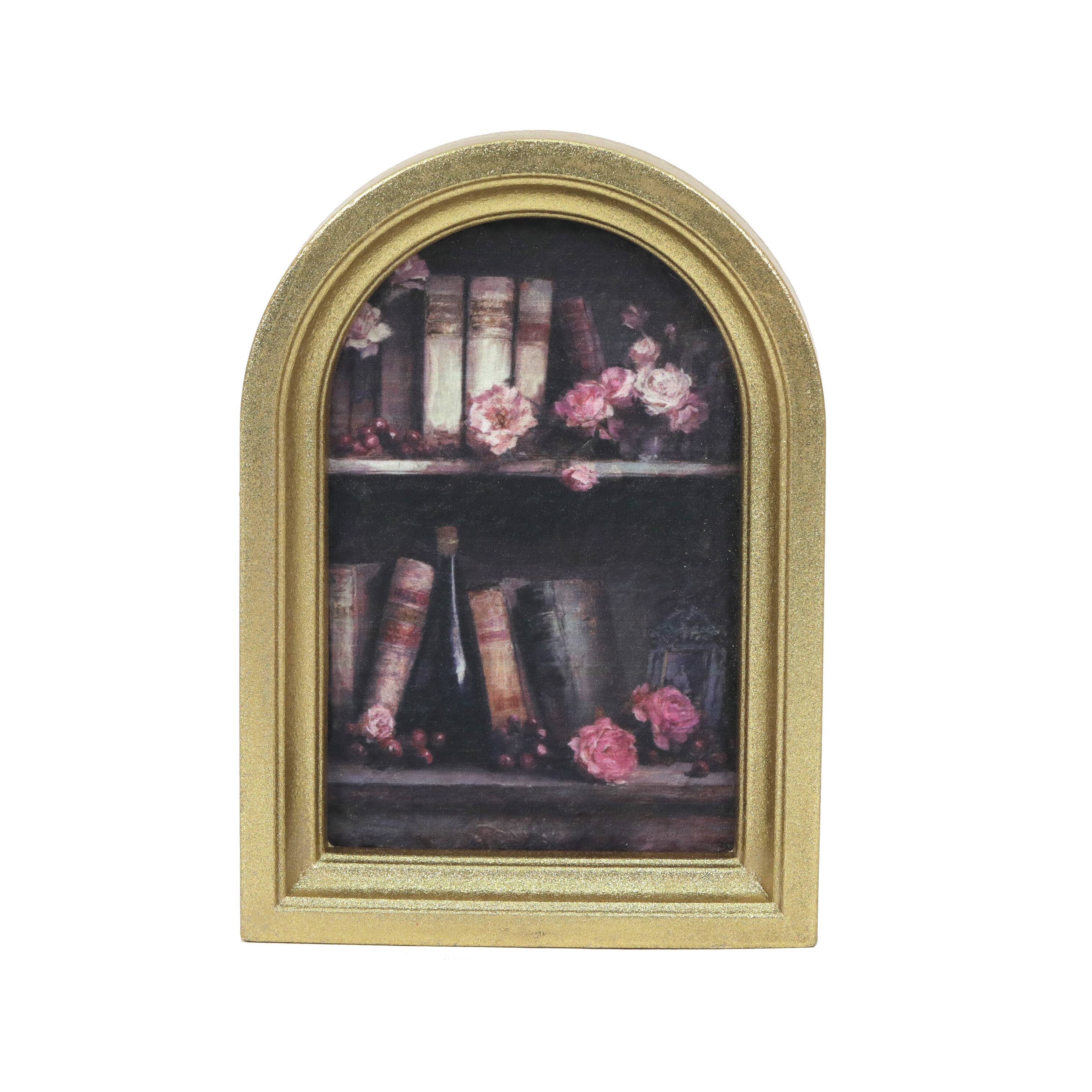 5" Gold Bow Round Tabletop Mirror by Ashland®