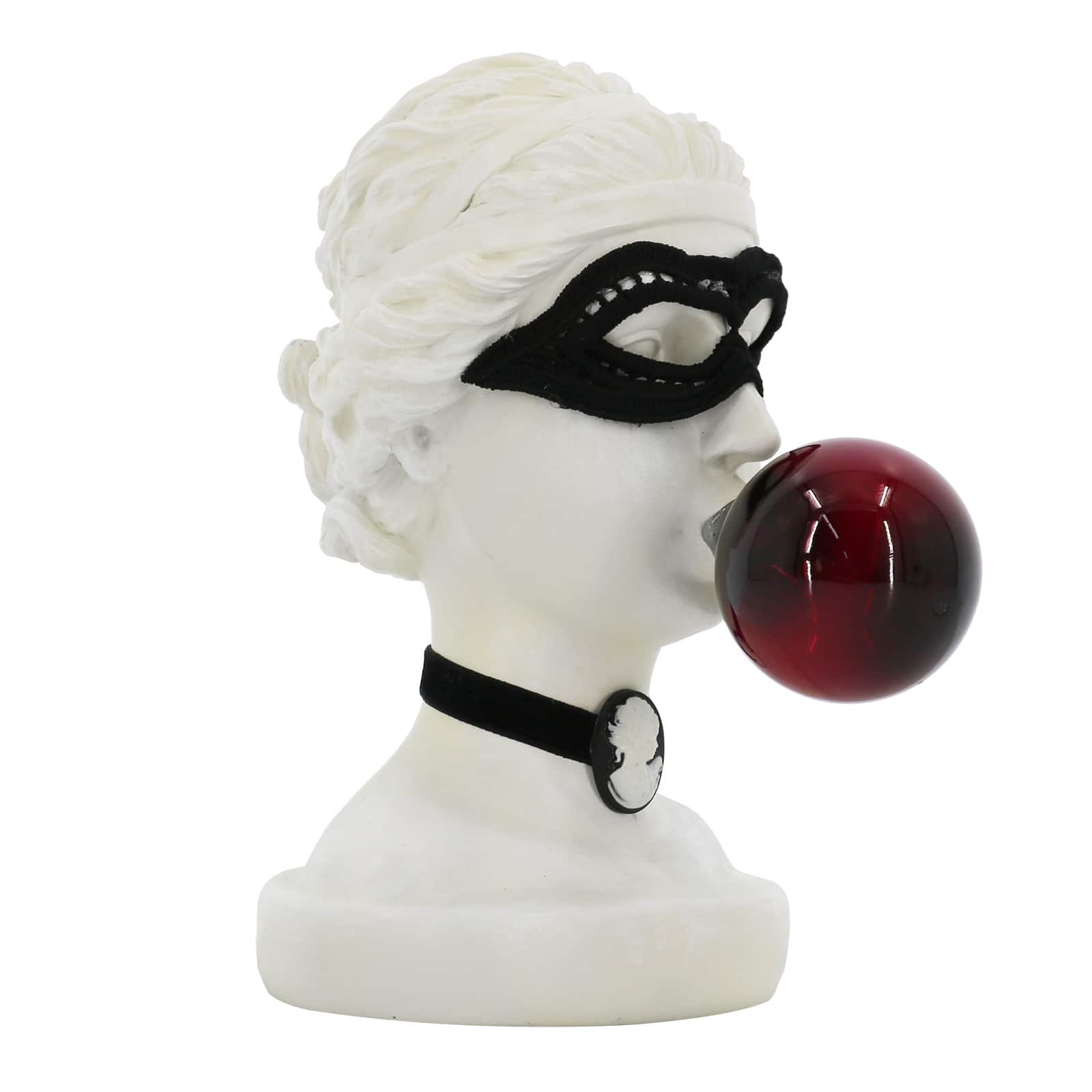 7.5&#x22; Light Up Bubble Gum Woman Bust Sculpture by Ashland&#xAE;