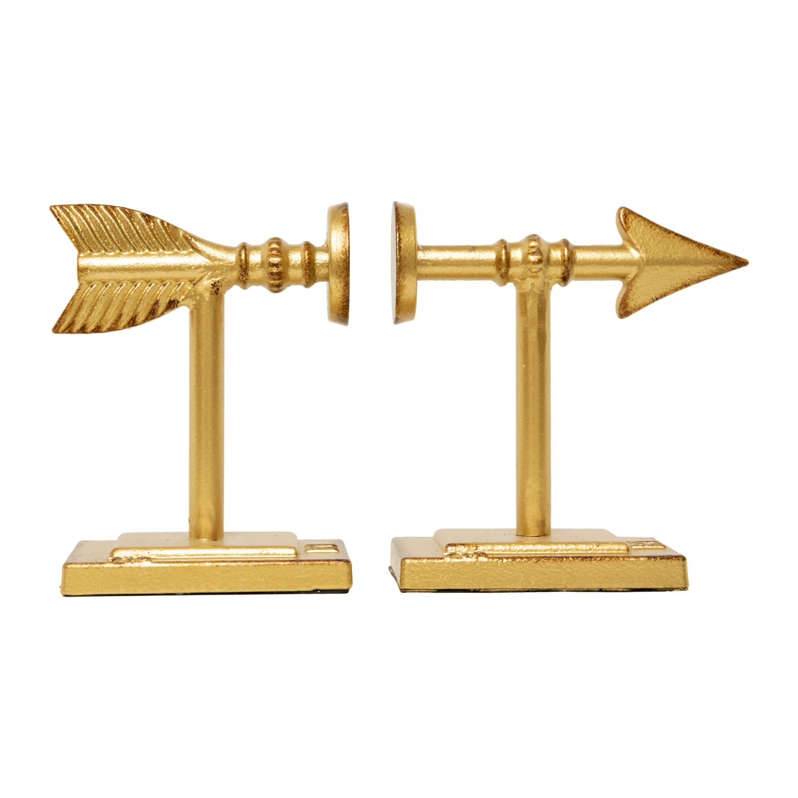 Hello Honey® Gold Arrow Bookends Set