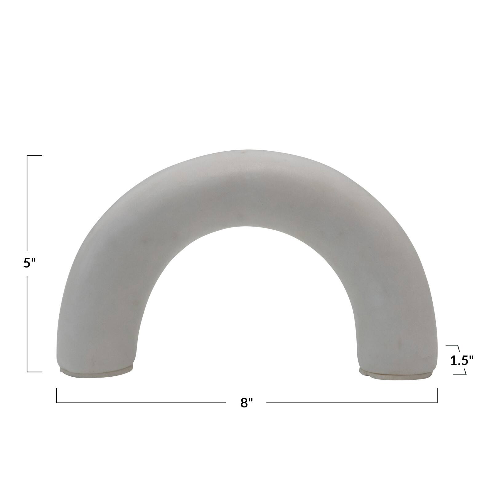 Hello Honey® 5" Contemporary Arch Decorative Marble Accent Décor