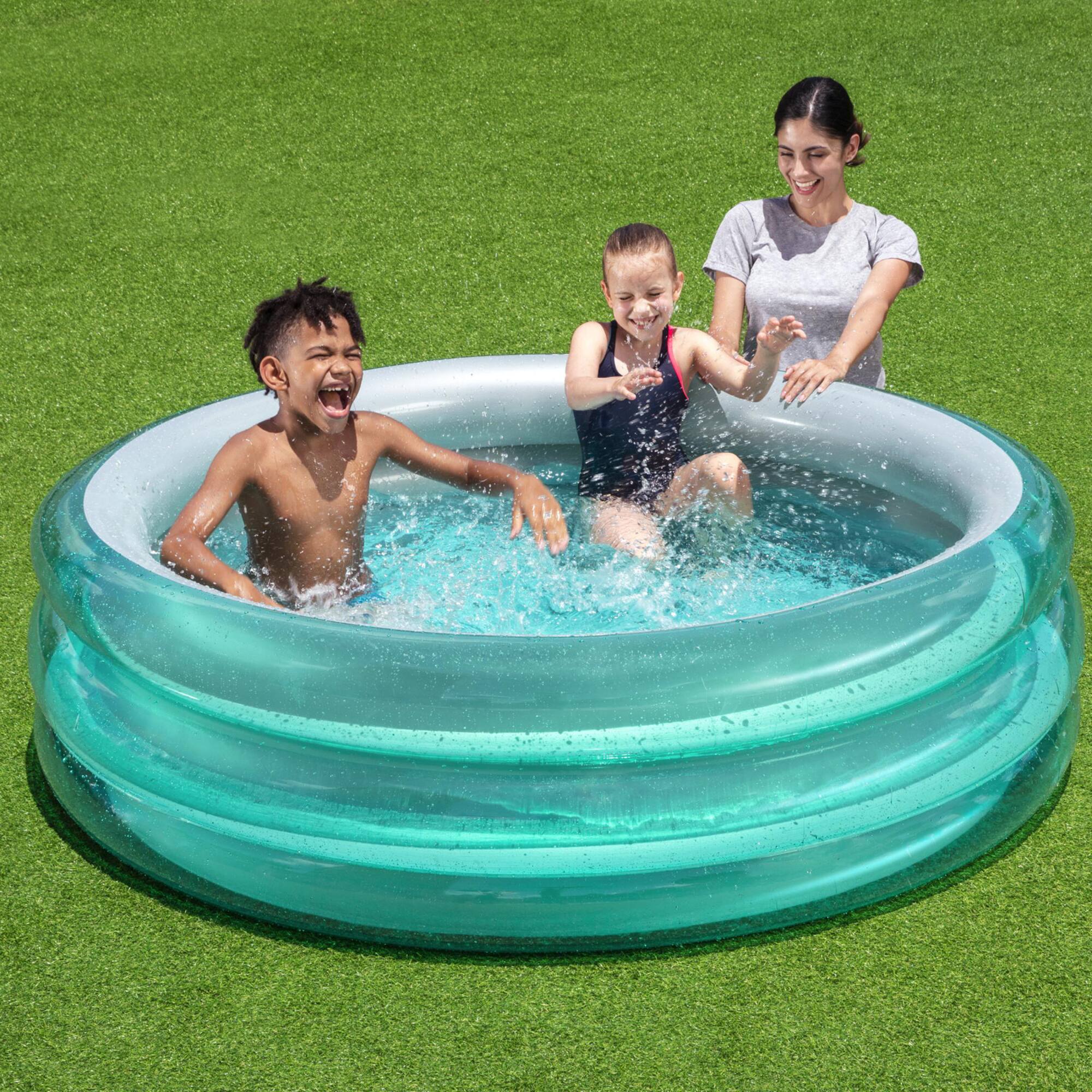 Bestway H2OGO! Big Metallic 3-Ring Inflatable Play Pool