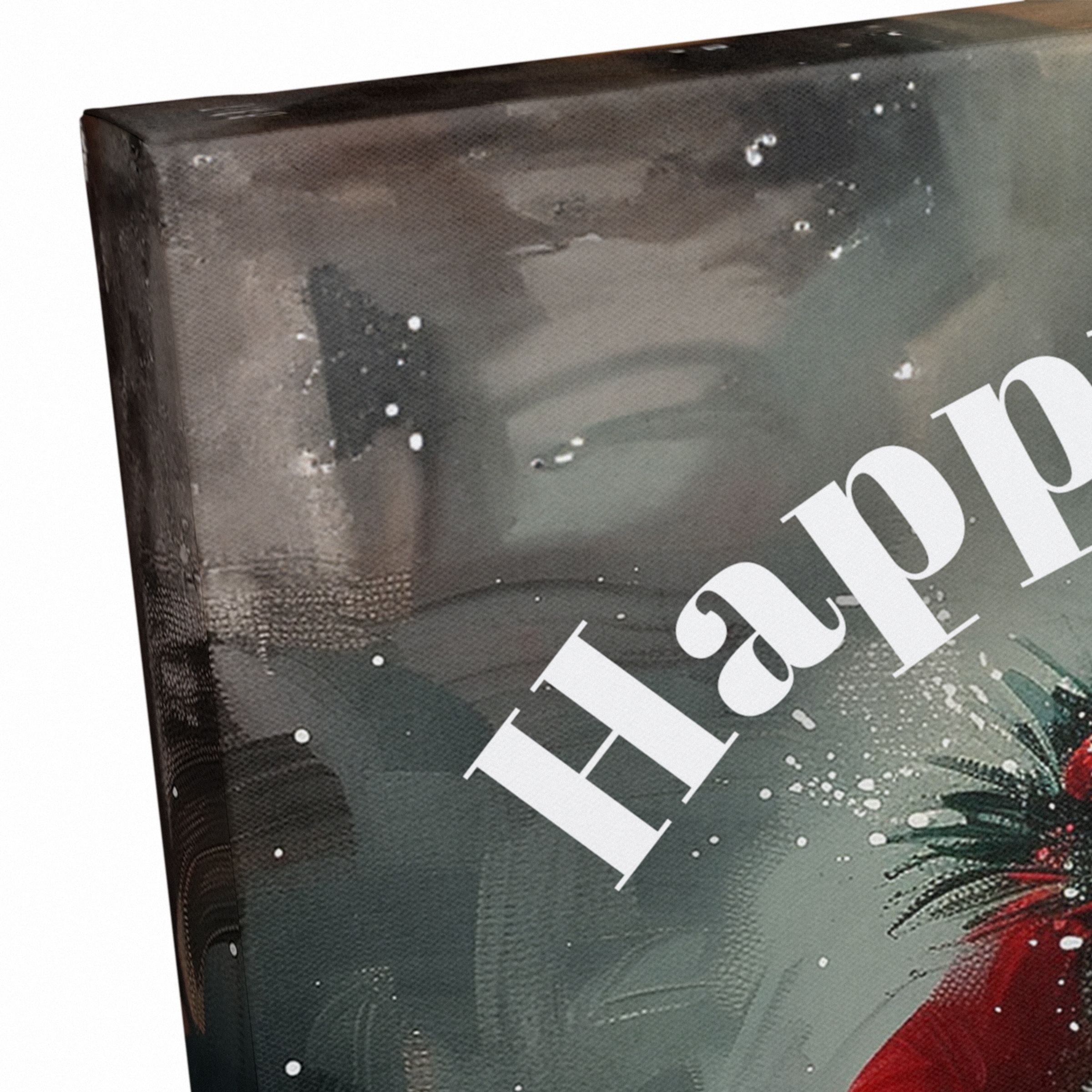 Happy Pawlidays Lab 16&#x22; x 20&#x22; Canvas Wall Art