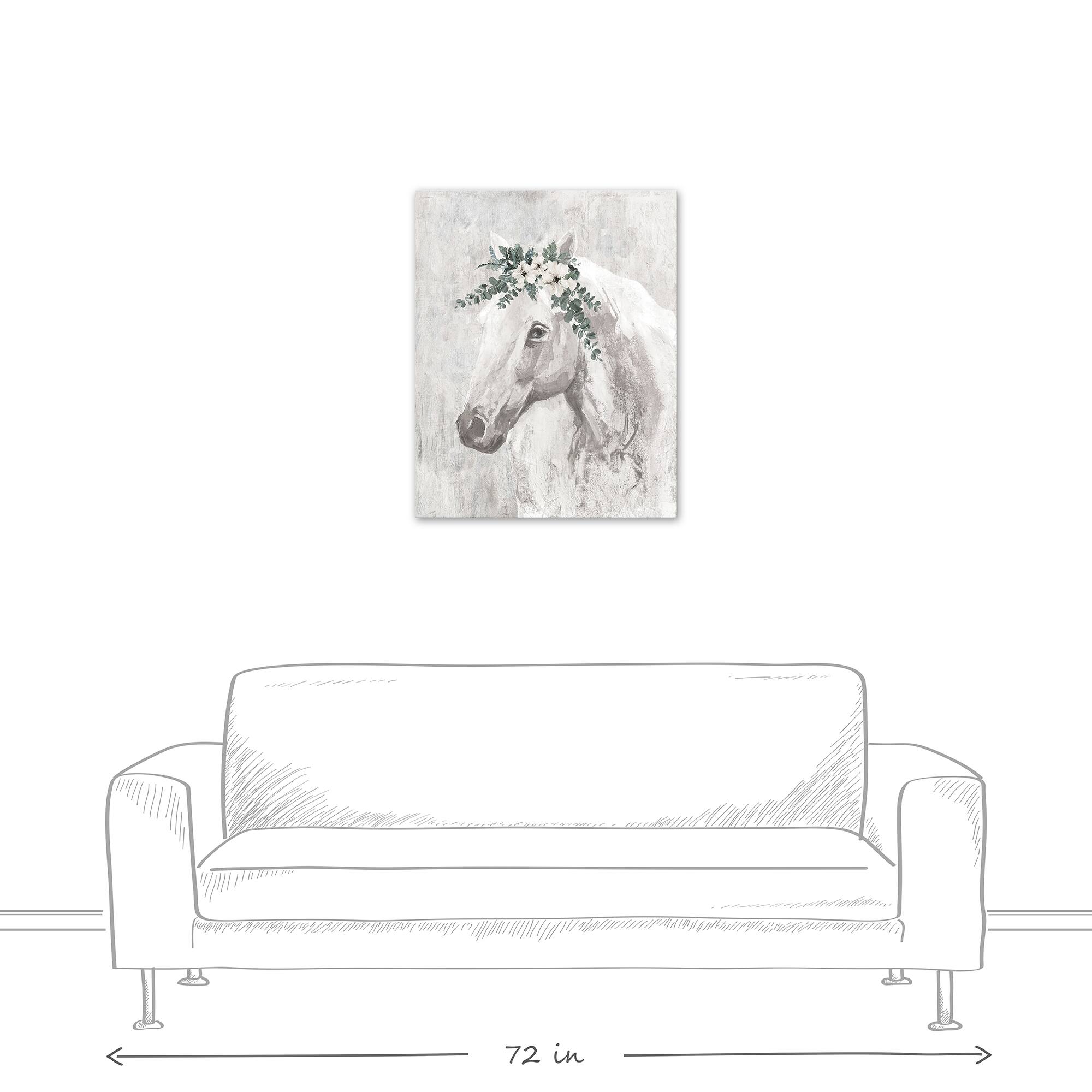 Horse With Greens 24&#x22; x 30&#x22; Canvas Wall Art