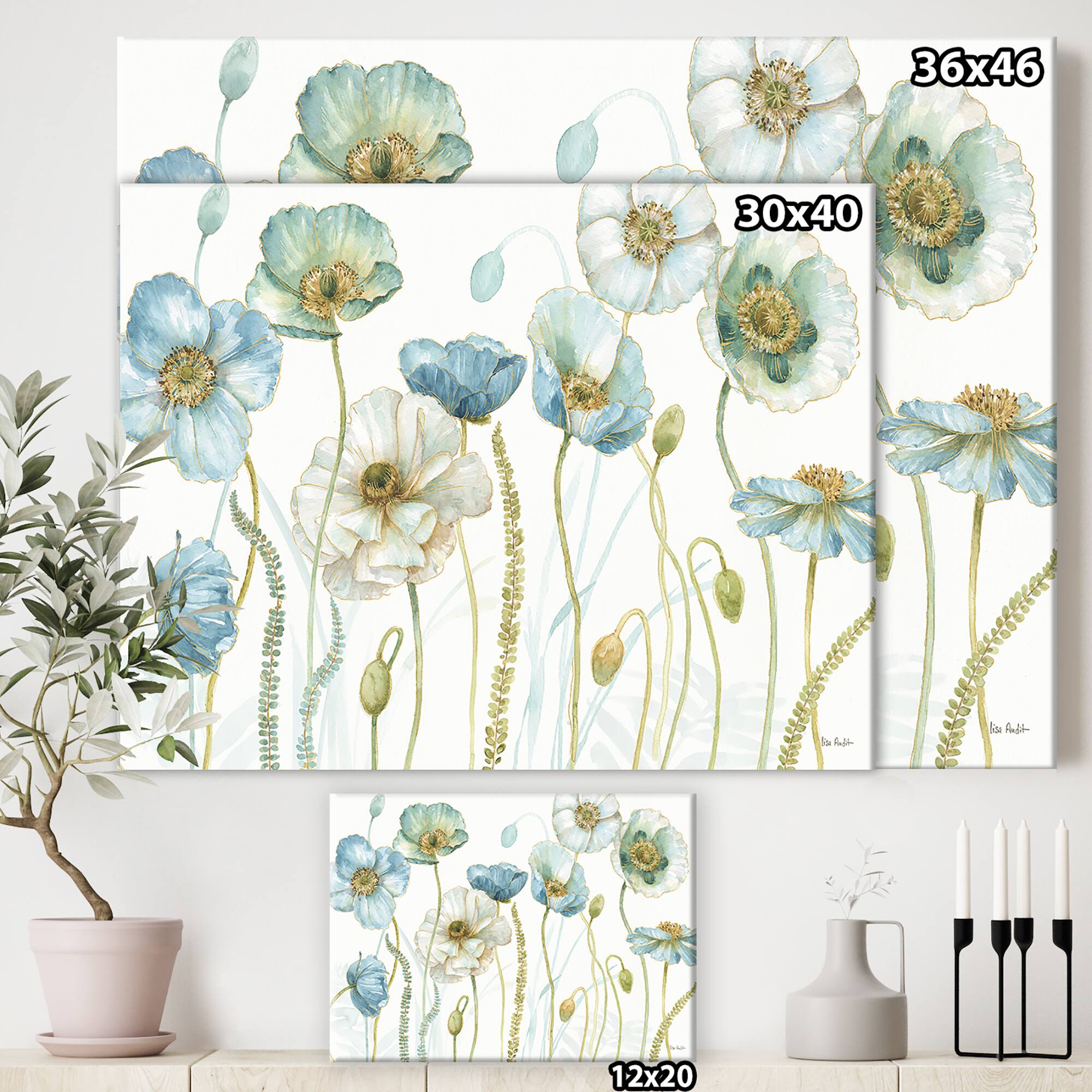 Designart - My Greenhouse Cottage Flowers IV - Traditional Gallery-wrapped Canvas
