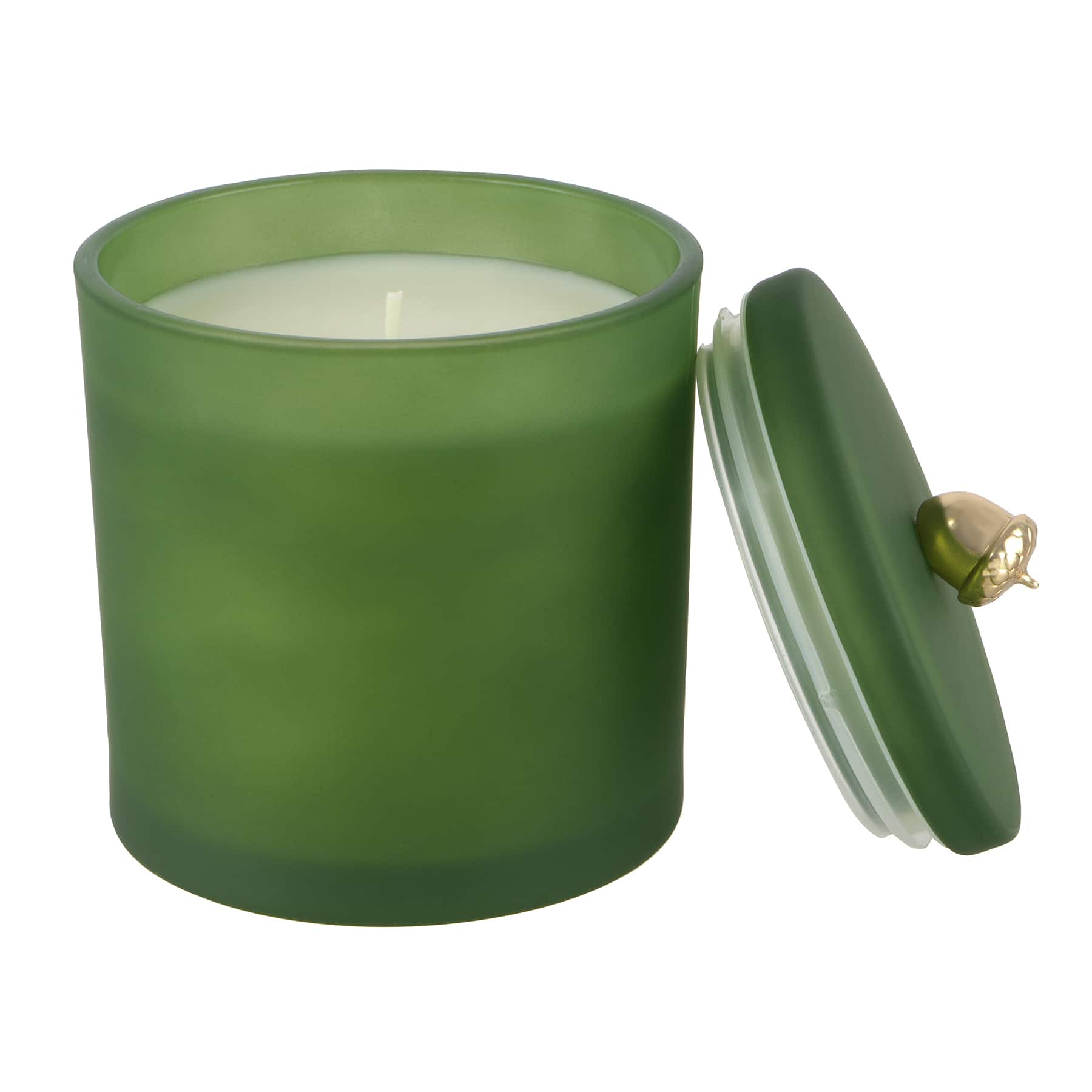 14oz. Scented Fall Icon Filled Candle in Frosted Glass Jar by Ashland&#xAE;
