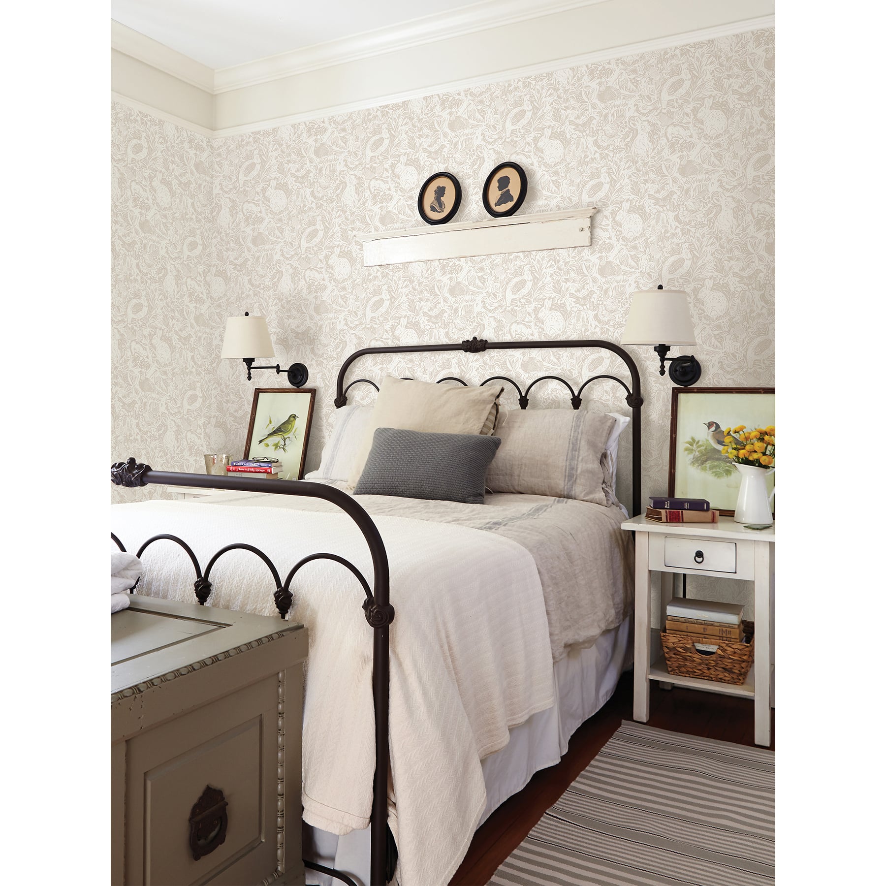 NuWallpaper Cream Terrene Peel & Stick Wallpaper