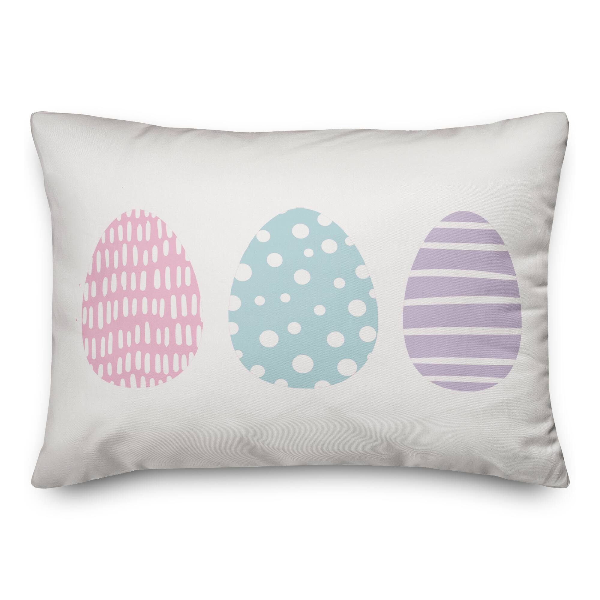 Tri Eggs 3 14" x 20" Indoor / Outdoor Pillow