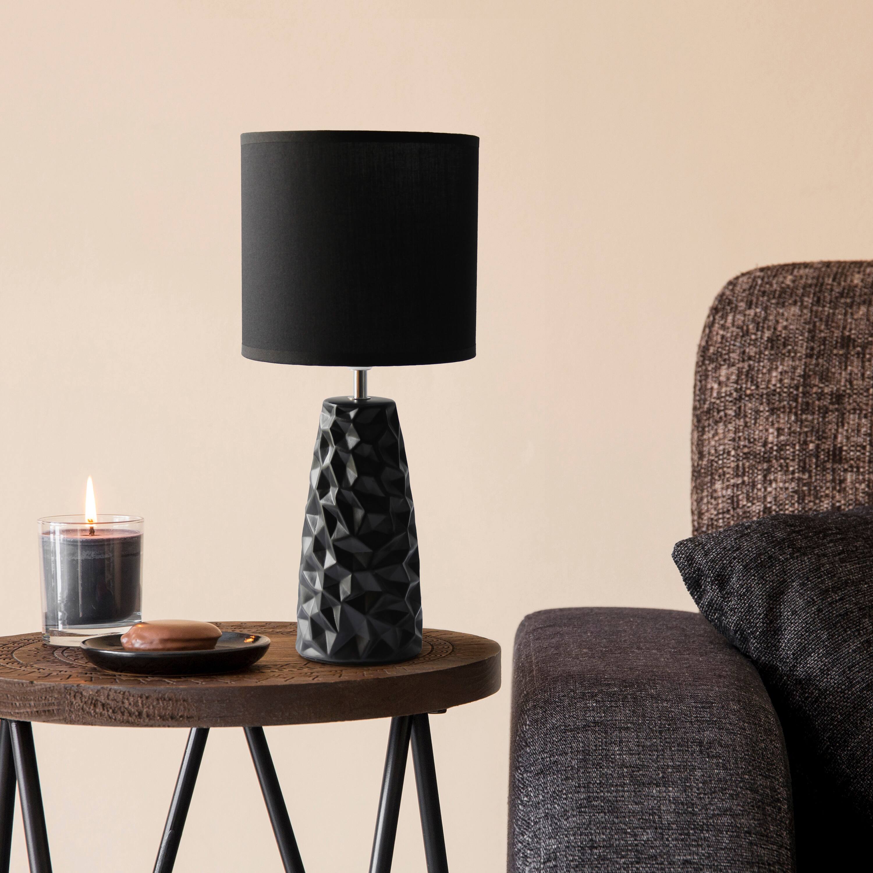 Simple Designs Sculpted Ceramic Table Lamp