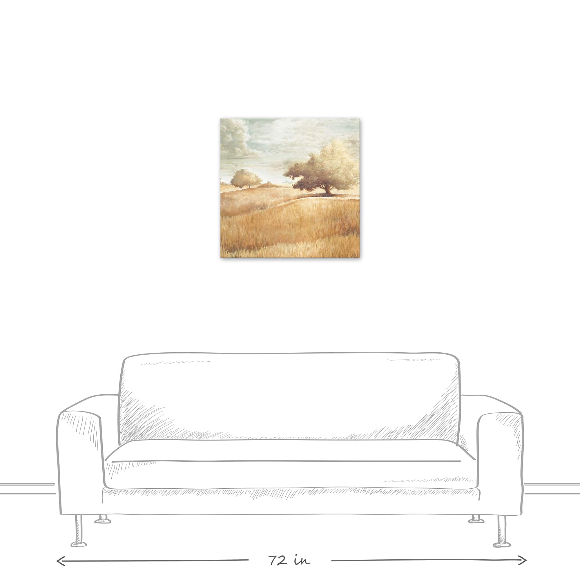 Golden Wheat Field Canvas Wall Art