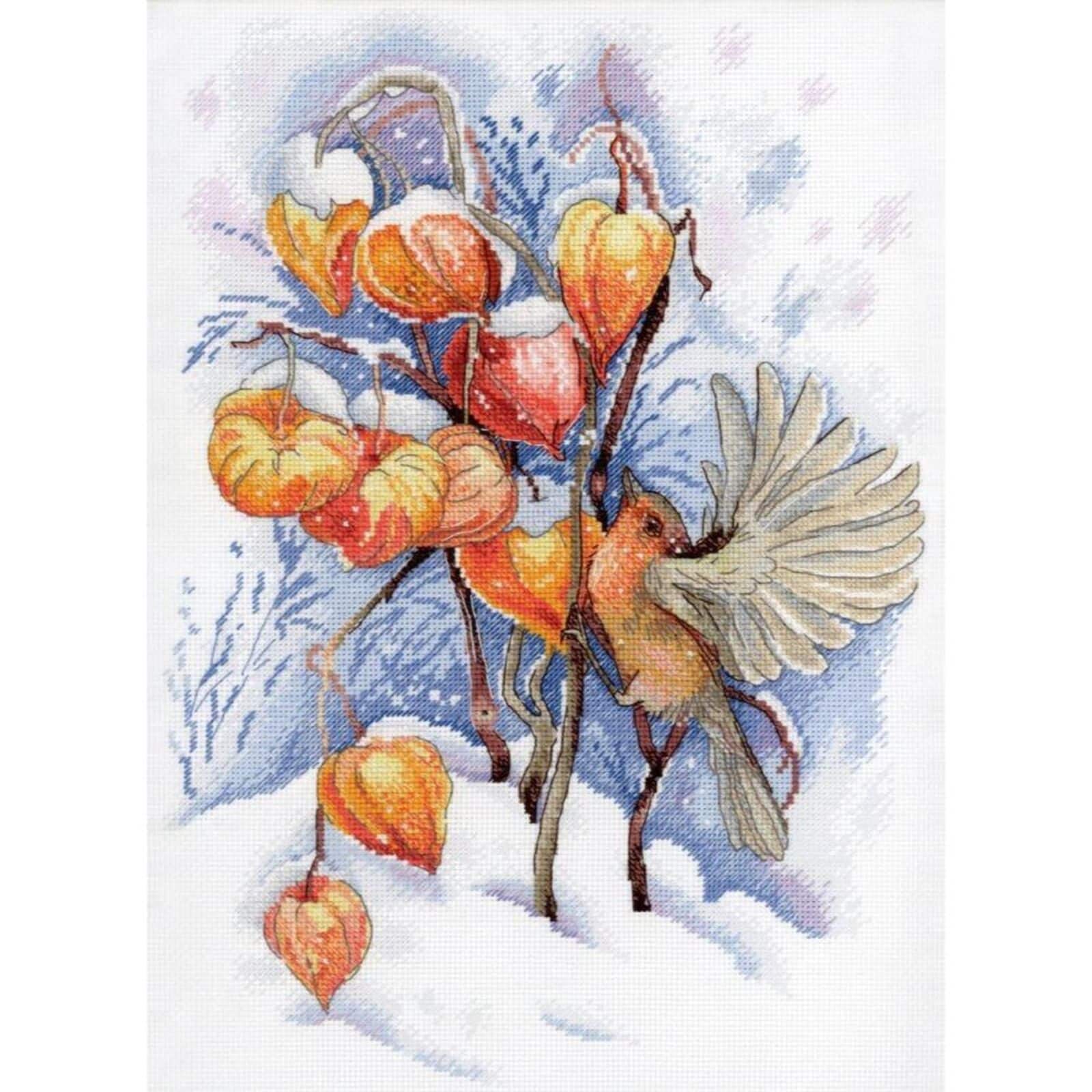 MP Studia Flying Bird Cross Stitch Kit Michaels mp-studia-flying-bird-cross-stitch-kit-michaels