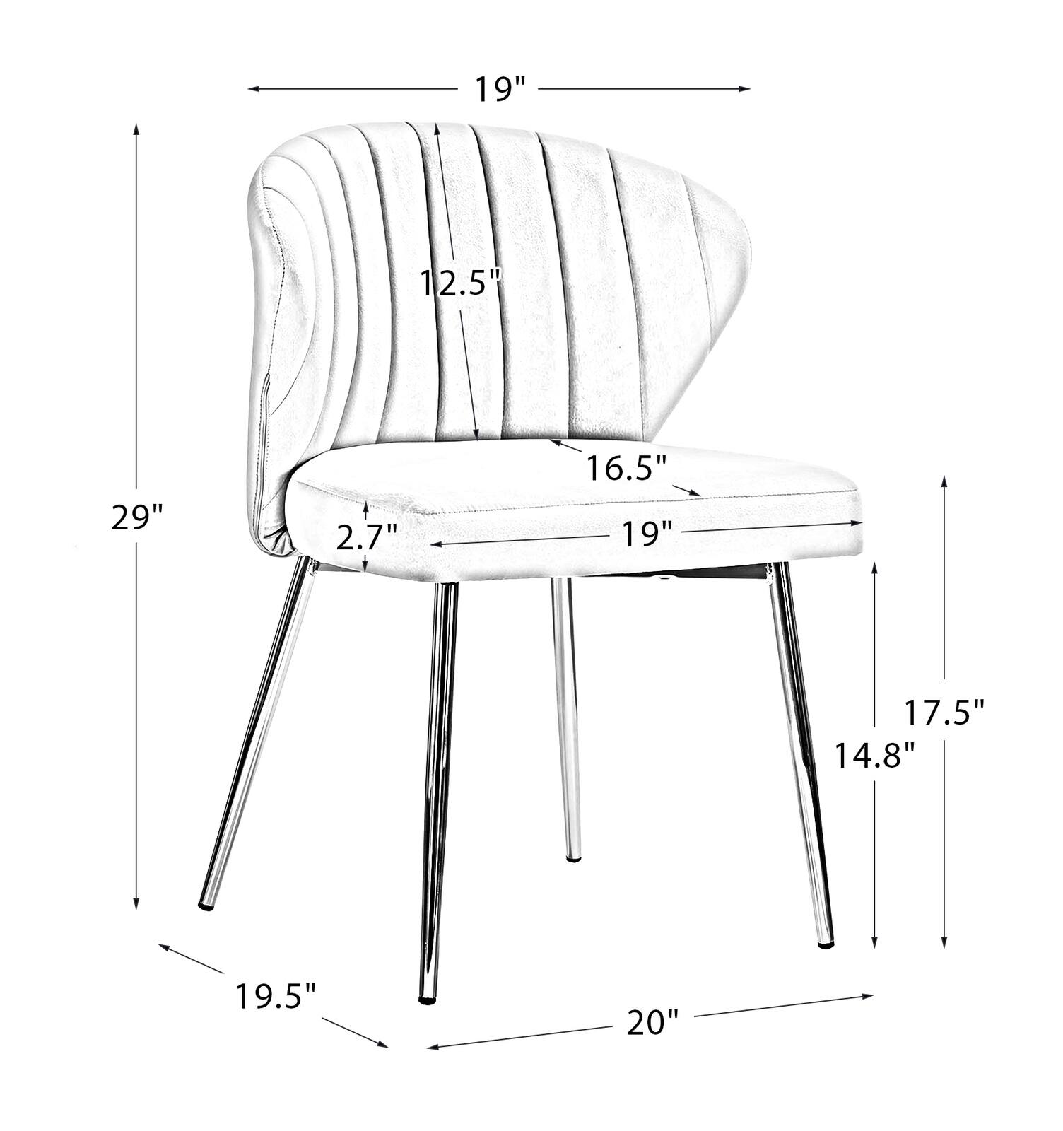 Karat Home Milia Side Chair