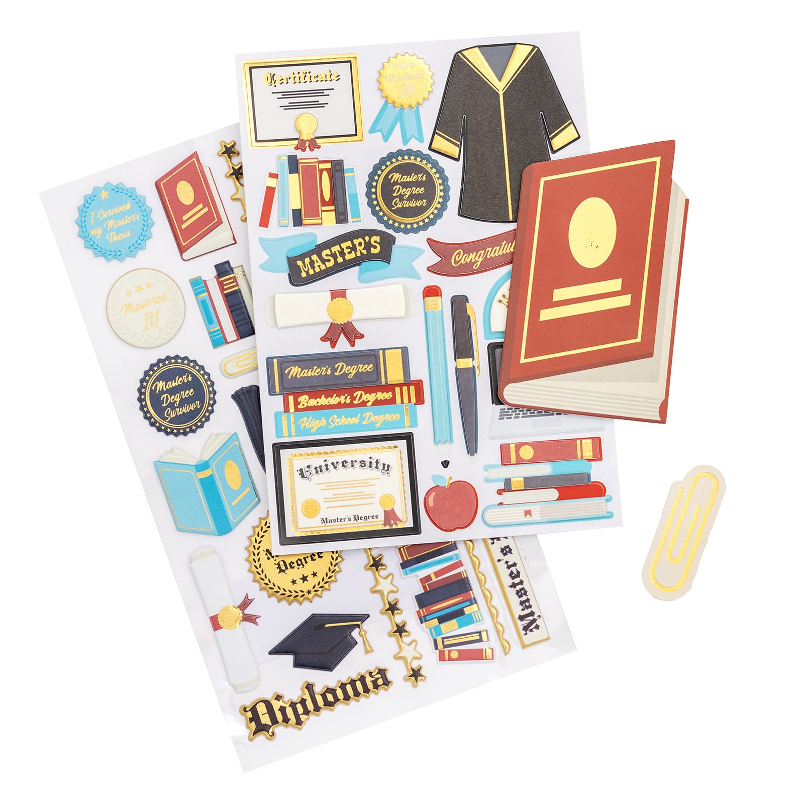 12 Pack: Master's Graduation Sticker Flip Pack by Recollections™