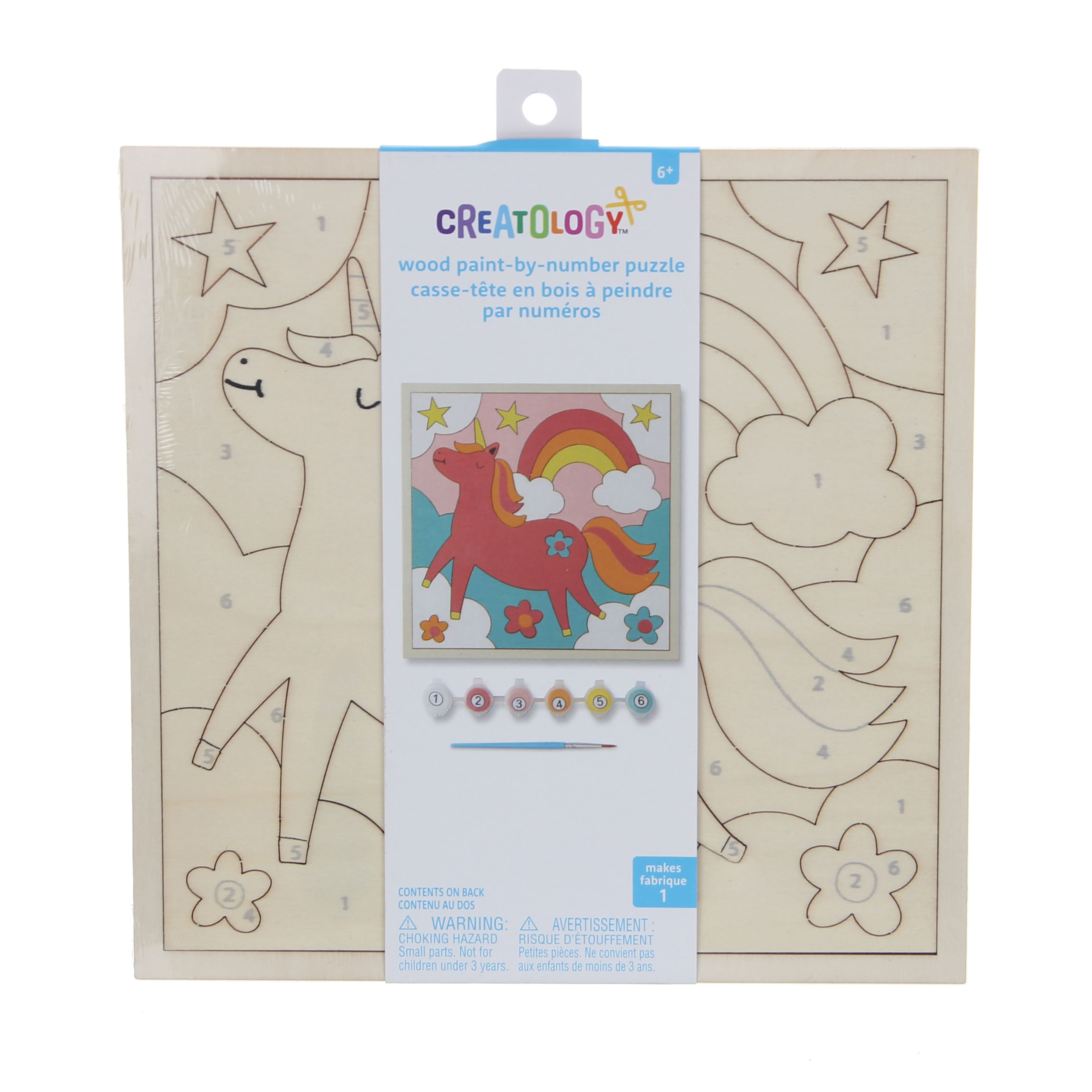 12 Pack: Fantasy Wood Paint-by-Number Puzzle Kit by Creatology™